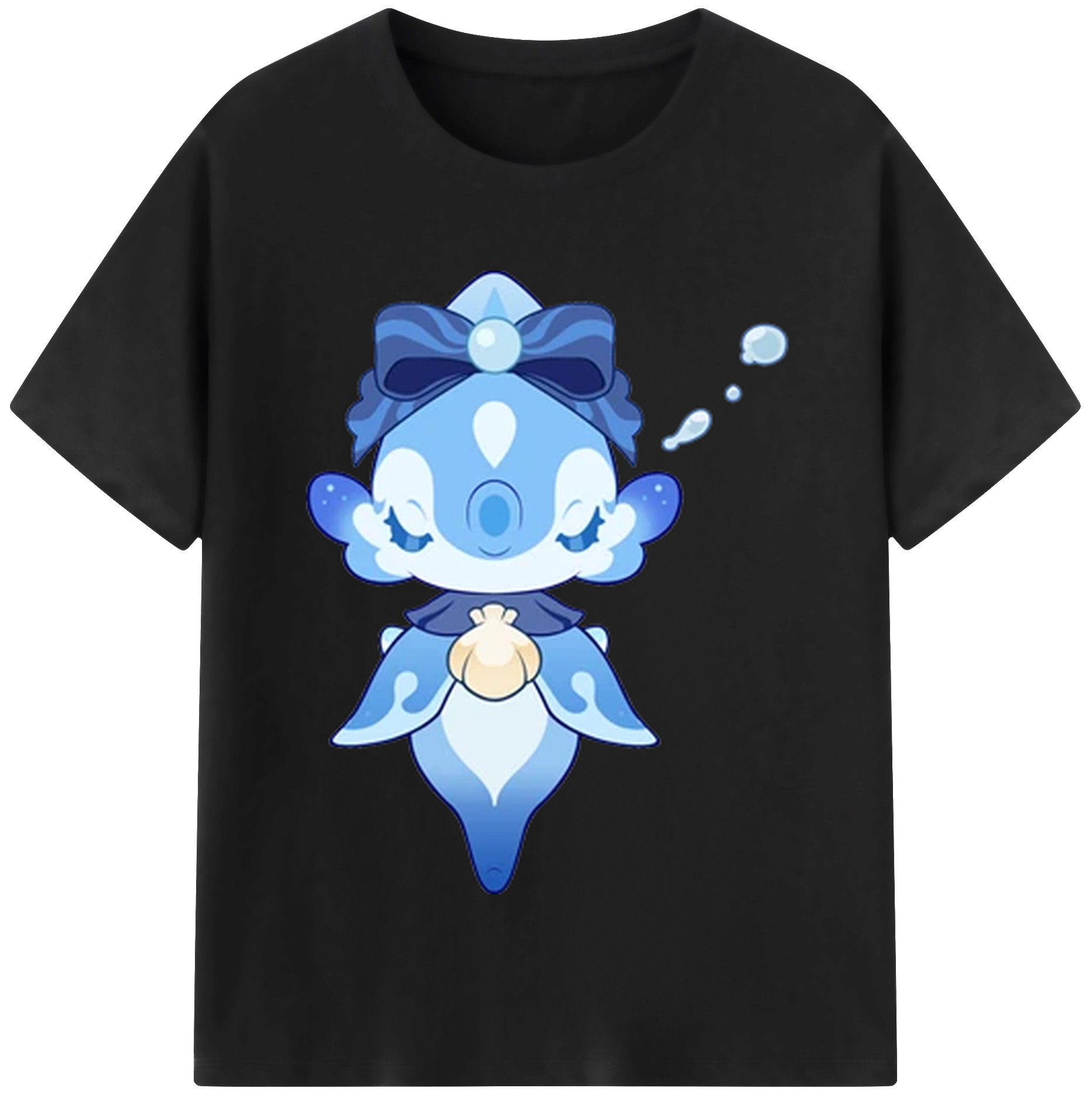 げんし神 フリーナ genshin Furina 綿100％半袖Tシャツ（フロントプリント）