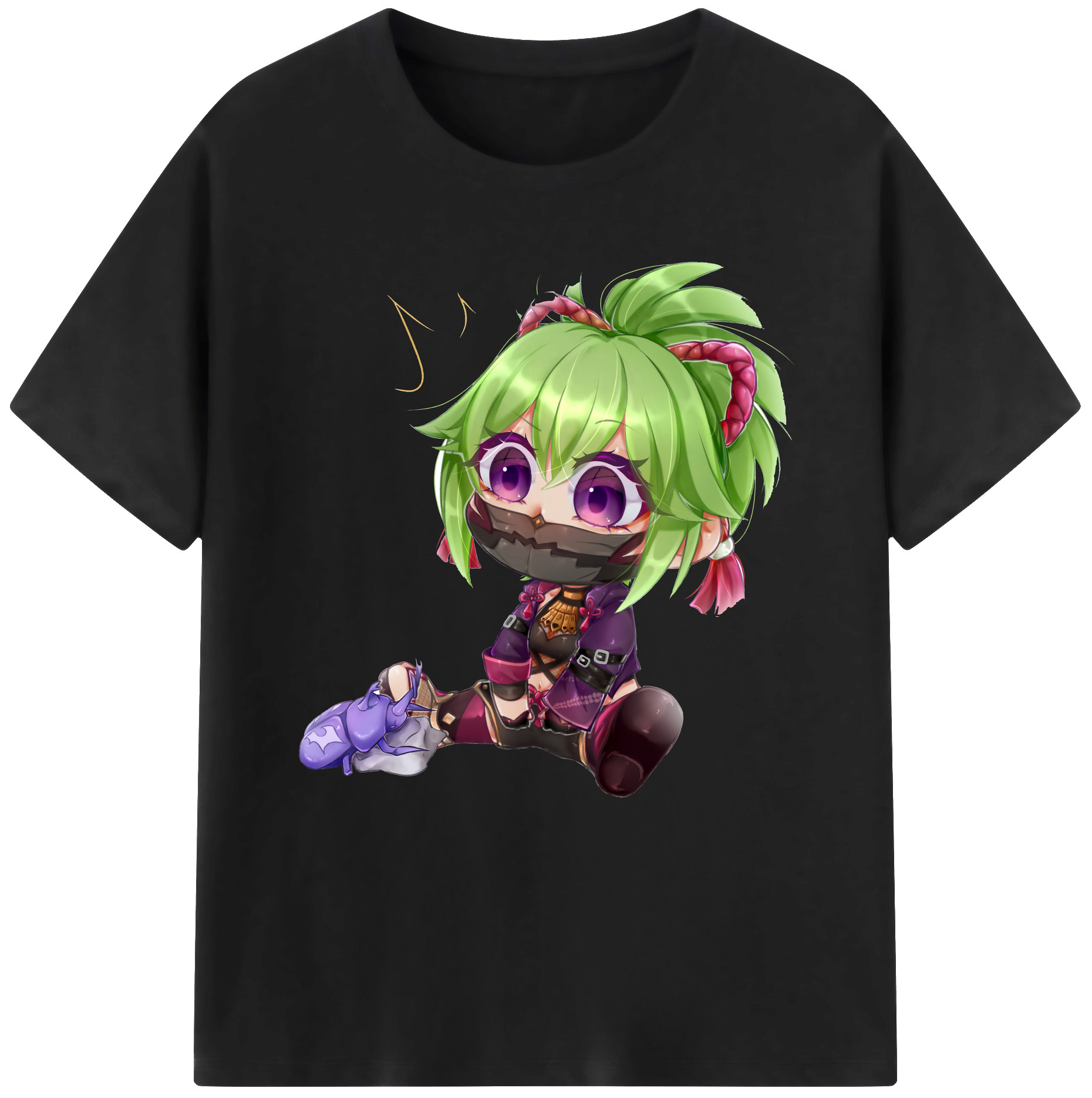 げんし神  久岐忍 くき しのぶ genshin Kuki Shinobu 綿100％半袖Tシャツ（フロントプリント）