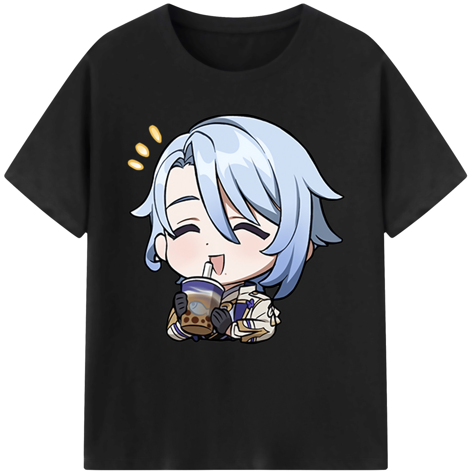 げんし神 神里綾人 かみさとあやと genshin Kamisato Ayato 綿100％半袖Tシャツ（フロントプリント）