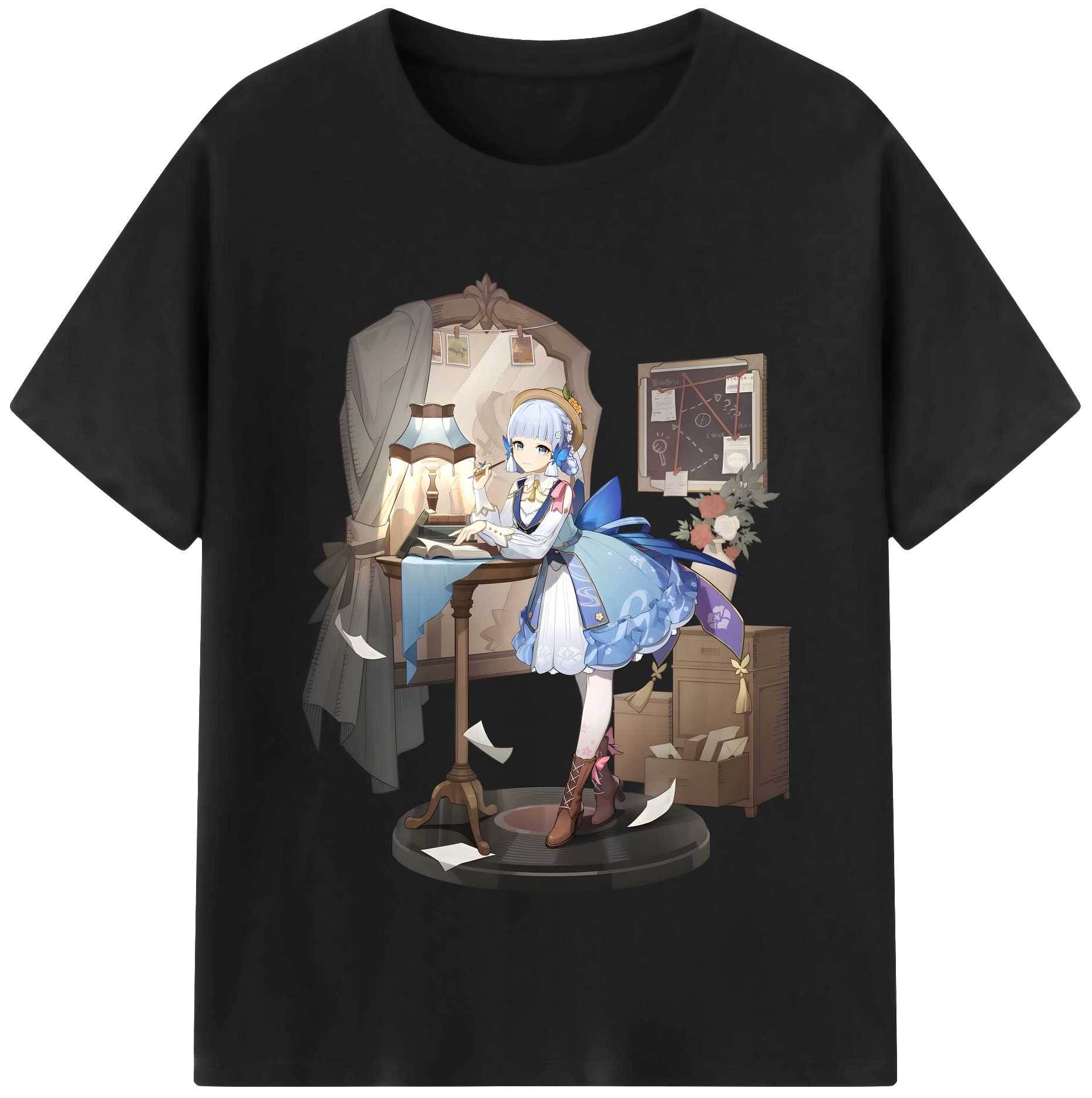 げんし神 神里綾華 神宮寺レン genshin Kamimiya Ren 綿100％半袖Tシャツ（フロントプリント）