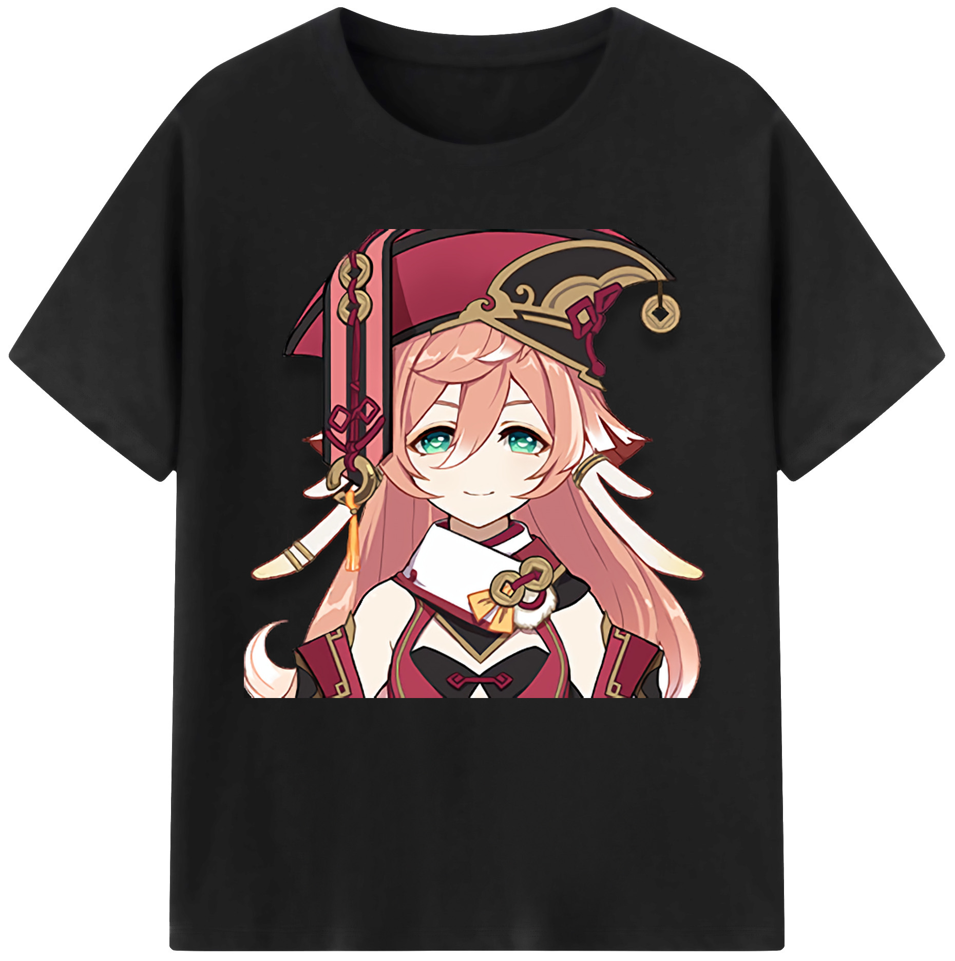げんし神 ヤンフェイ genshin Yanfei 綿100％半袖Tシャツ（フロントプリント）