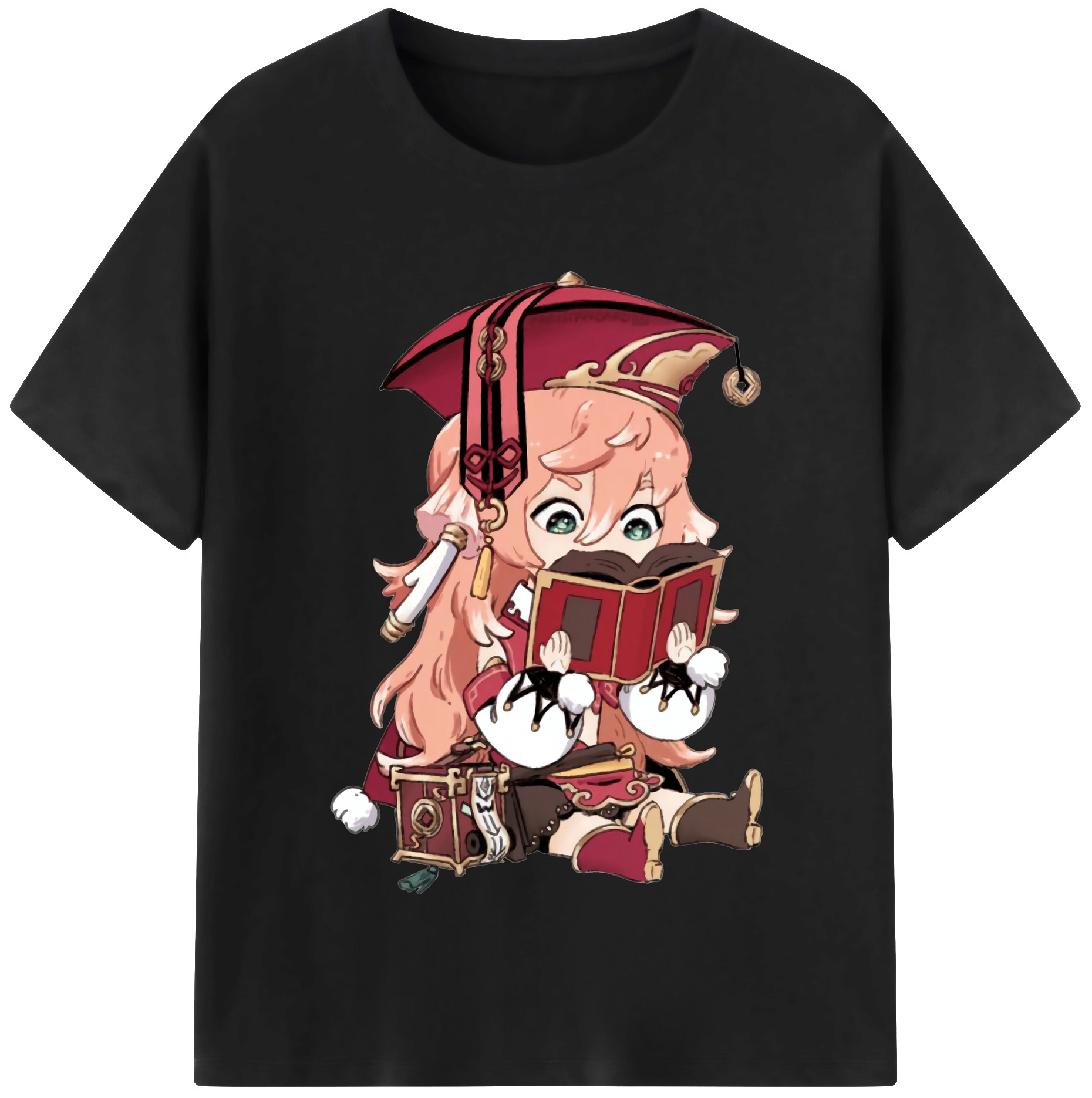 げんし神 ヤンフェイ genshin Yanfei 綿100％半袖Tシャツ（フロントプリント）