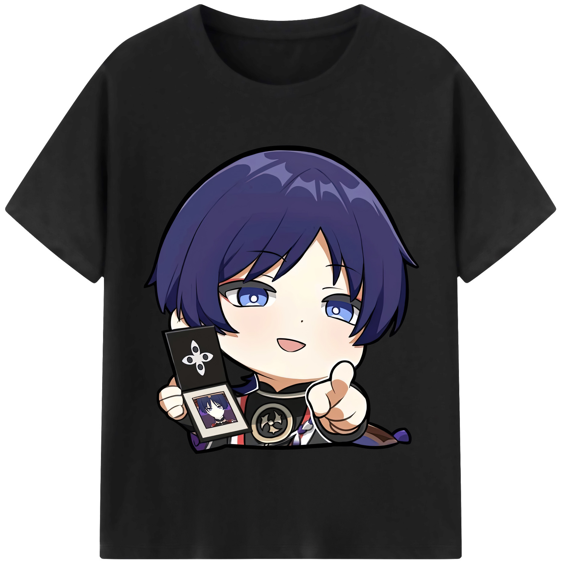 げんし神 さんペい genshin Sanpei 綿100％半袖Tシャツ（フロントプリント）