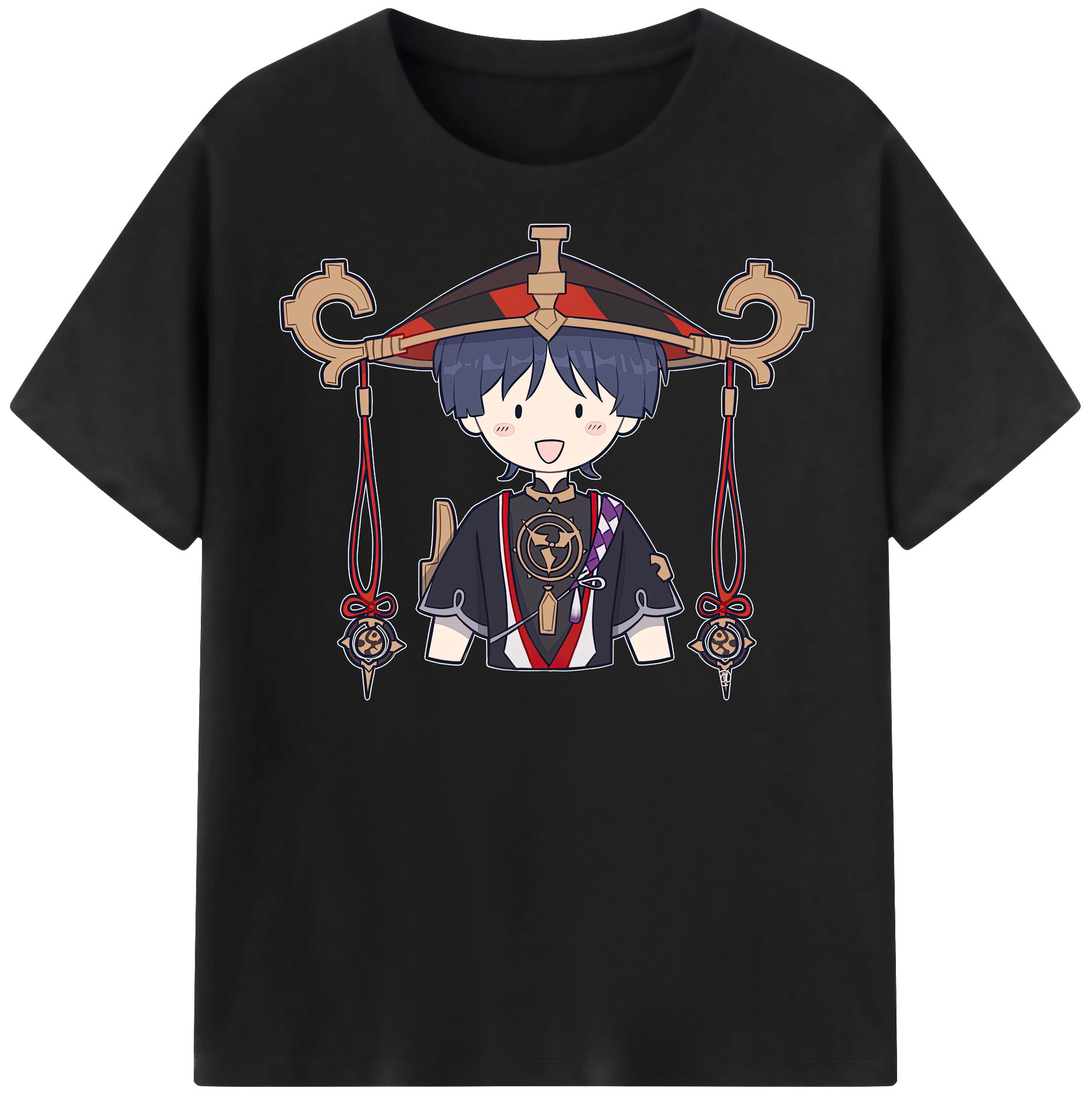 げんし神 さんペい genshin Sanpei 綿100％半袖Tシャツ（フロントプリント）
