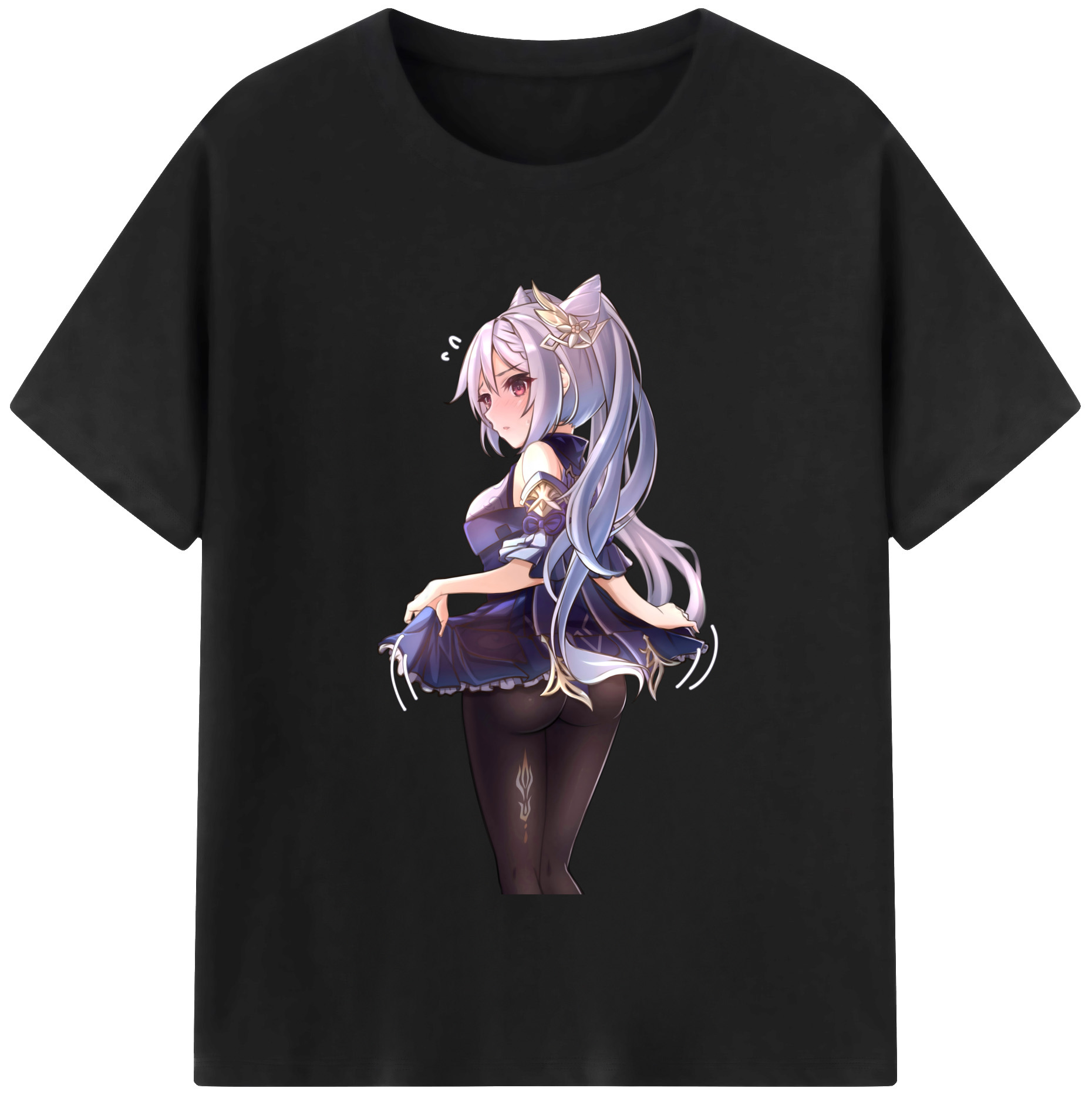 げんし神 刻晴 こくせい genshin Kokusei 綿100％半袖Tシャツ（フロントプリント）