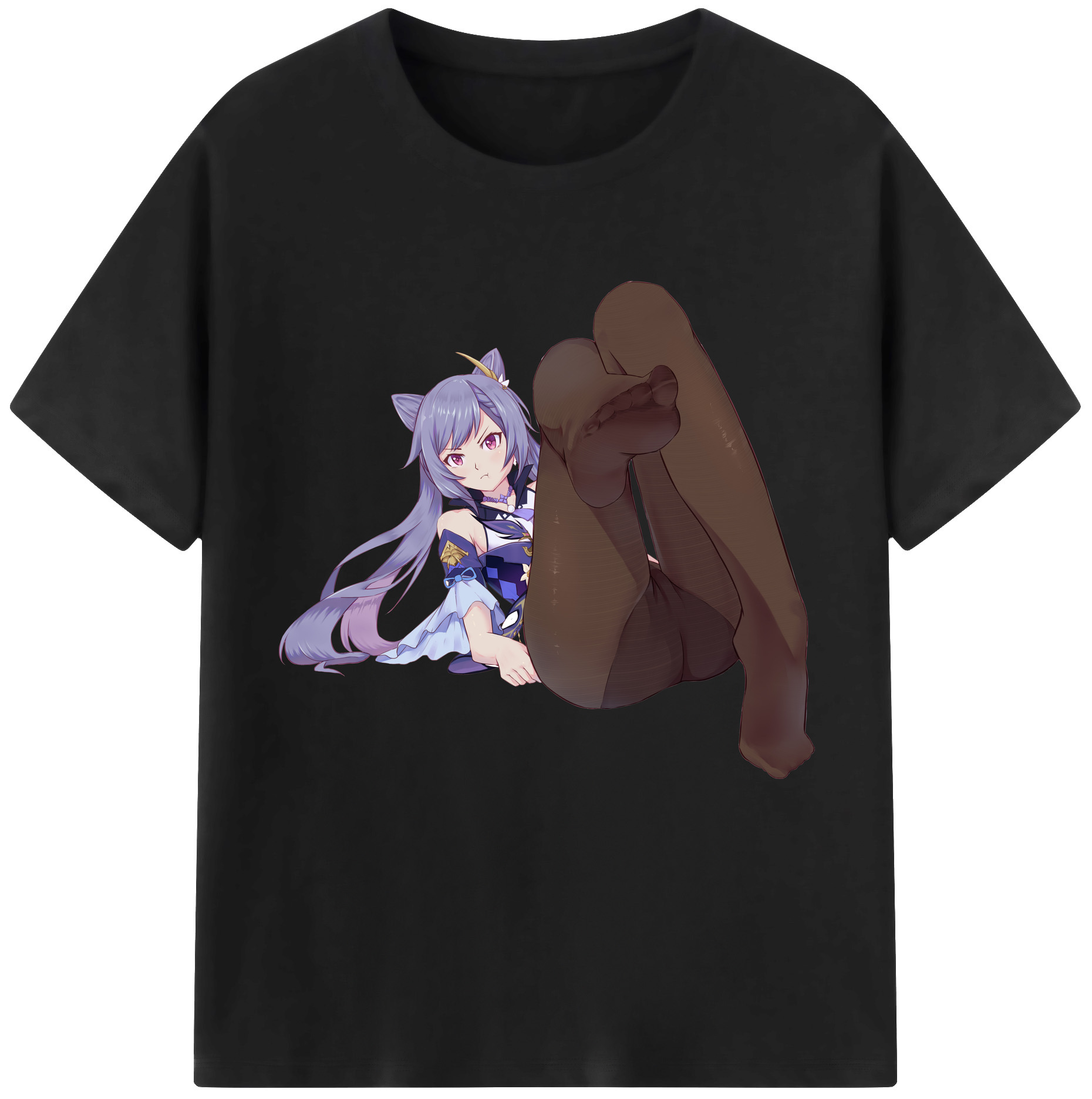 げんし神 刻晴 こくせい genshin Kokusei 綿100％半袖Tシャツ（フロントプリント）