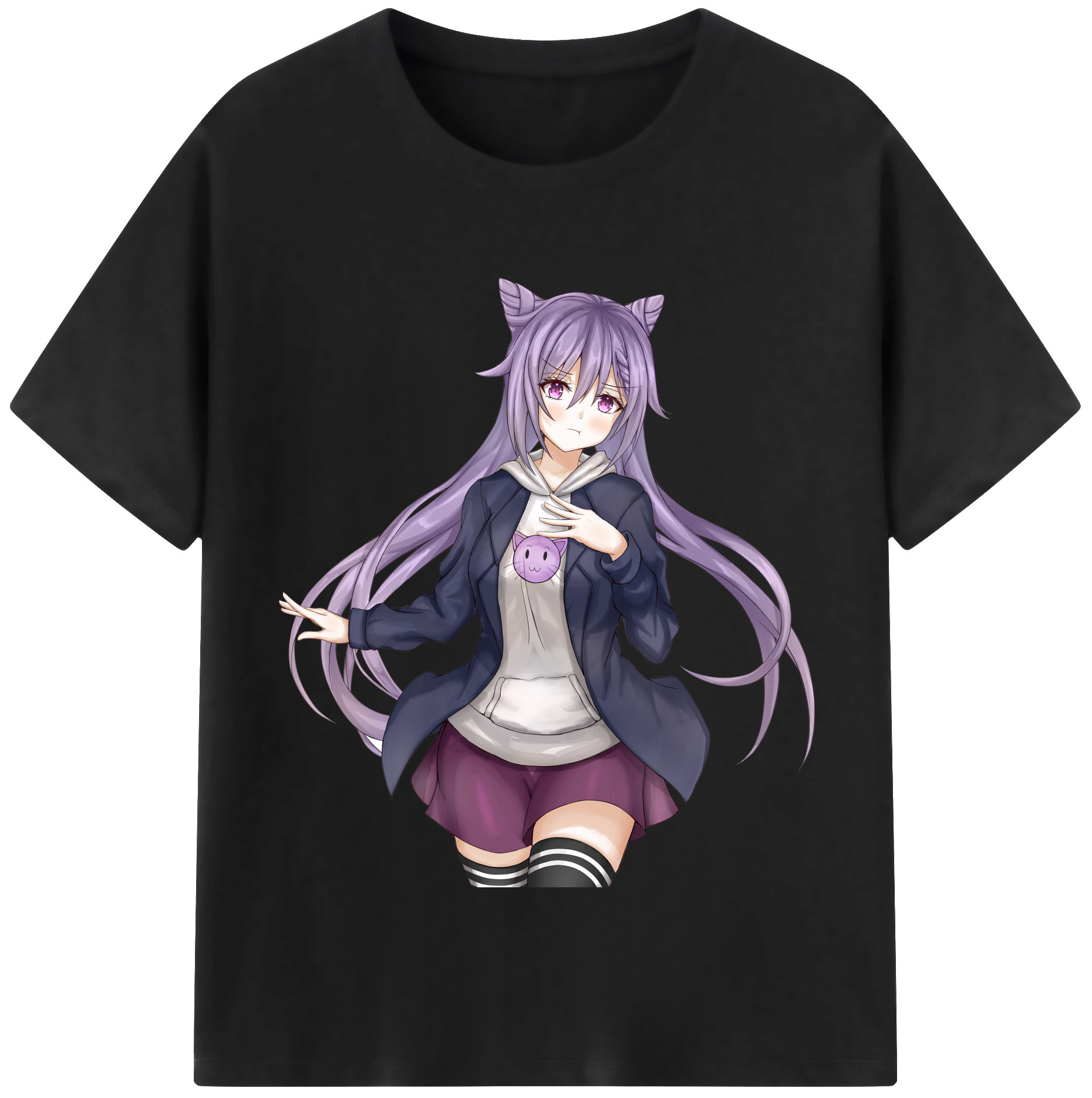 げんし神 刻晴 こくせい genshin Kokusei 綿100％半袖Tシャツ（フロントプリント）