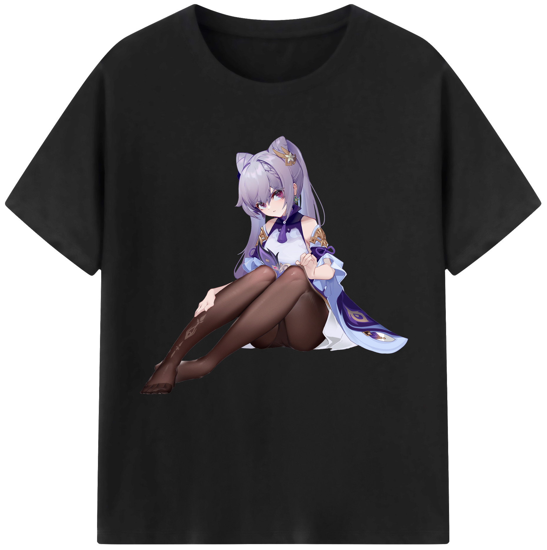 げんし神 刻晴 こくせい genshin Kokusei 綿100％半袖Tシャツ（フロントプリント）