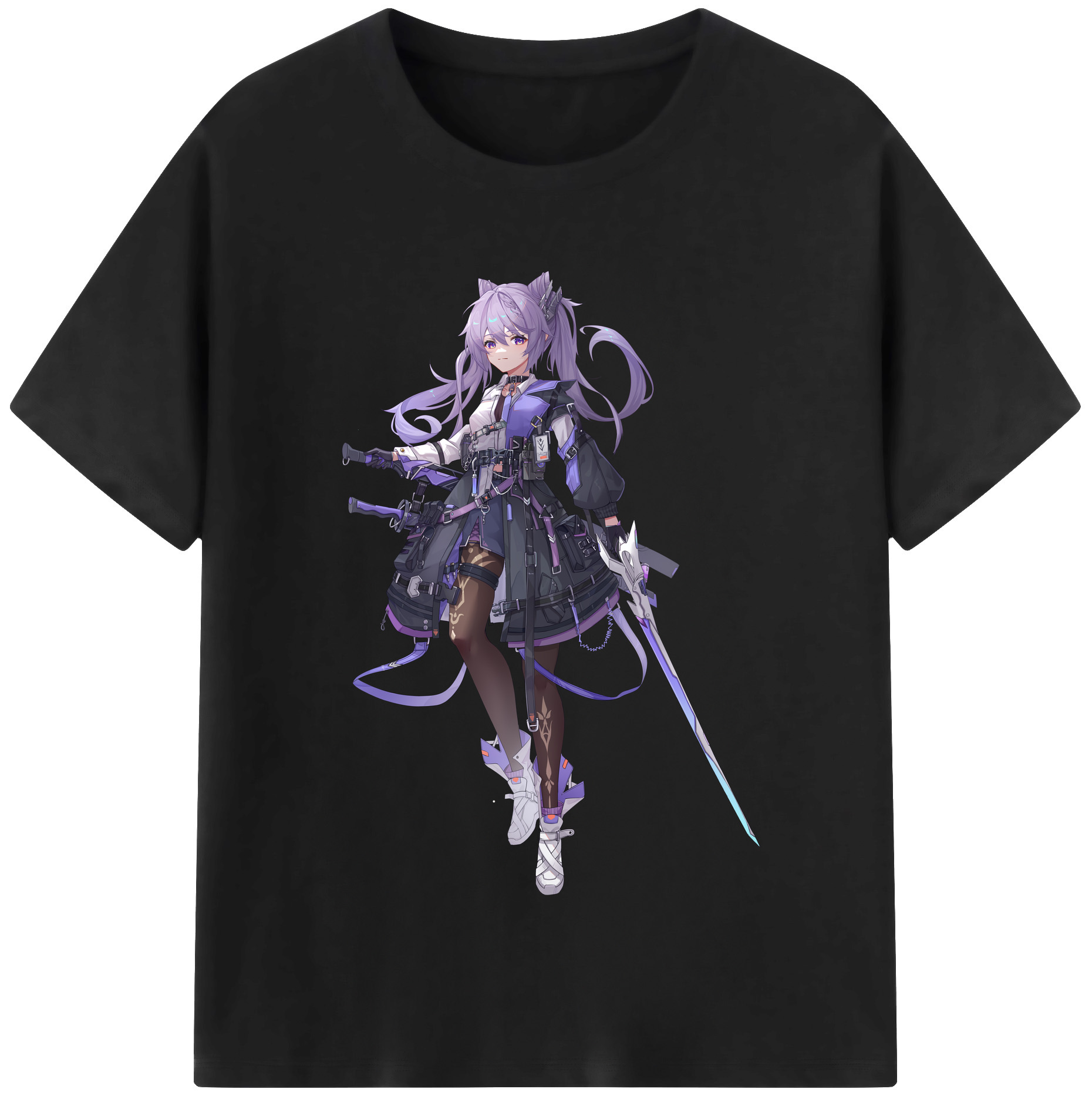 げんし神 刻晴 こくせい genshin Kokusei 綿100％半袖Tシャツ（フロントプリント）