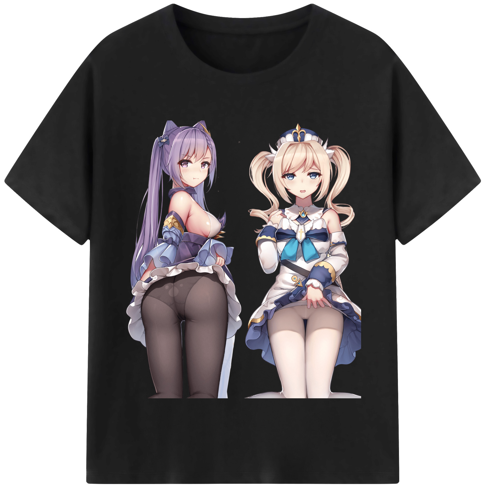 げんし神 刻晴 こくせい genshin Kokusei 綿100％半袖Tシャツ（フロントプリント）