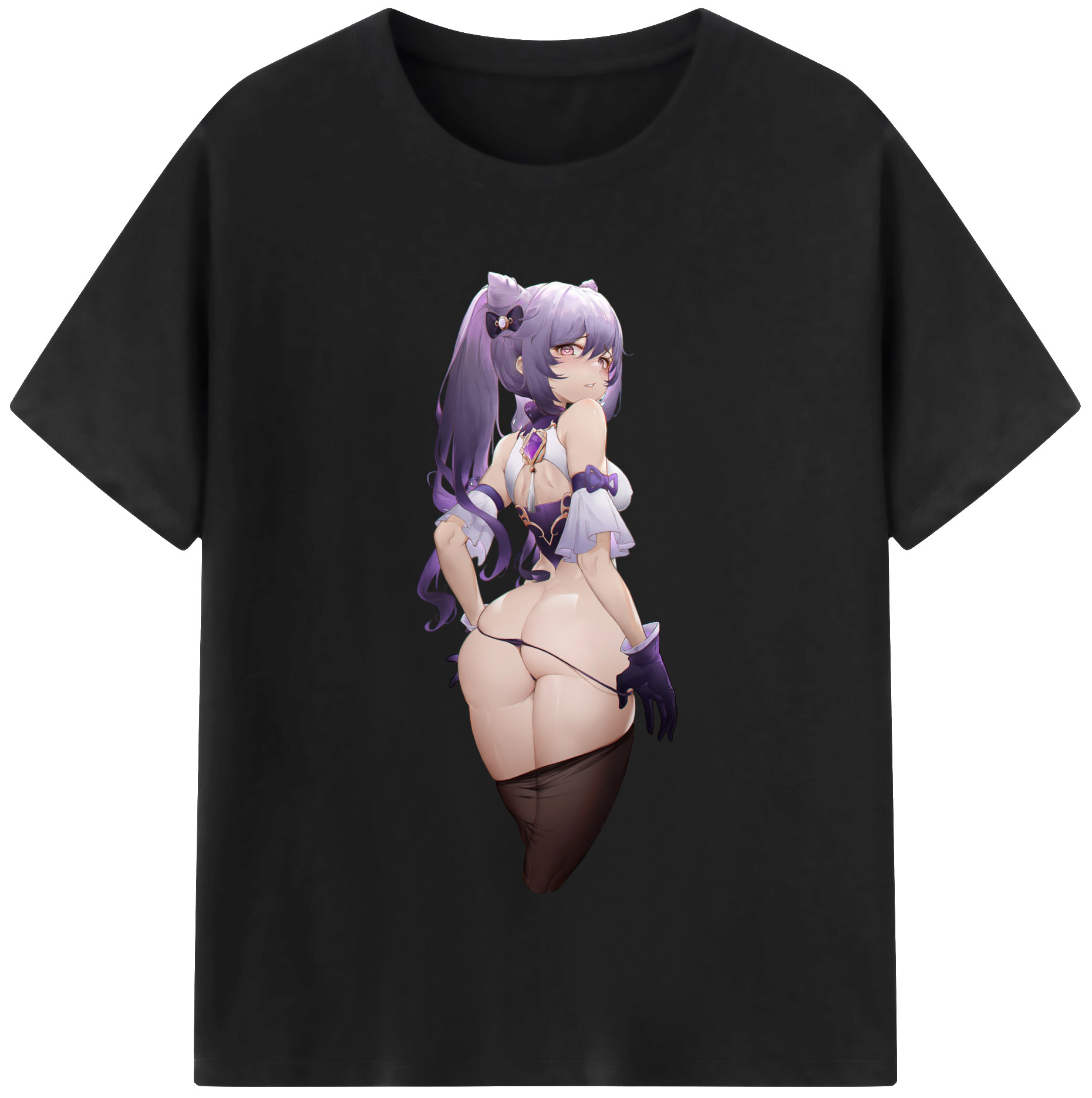 げんし神 刻晴 こくせい genshin Kokusei 綿100％半袖Tシャツ（フロントプリント）