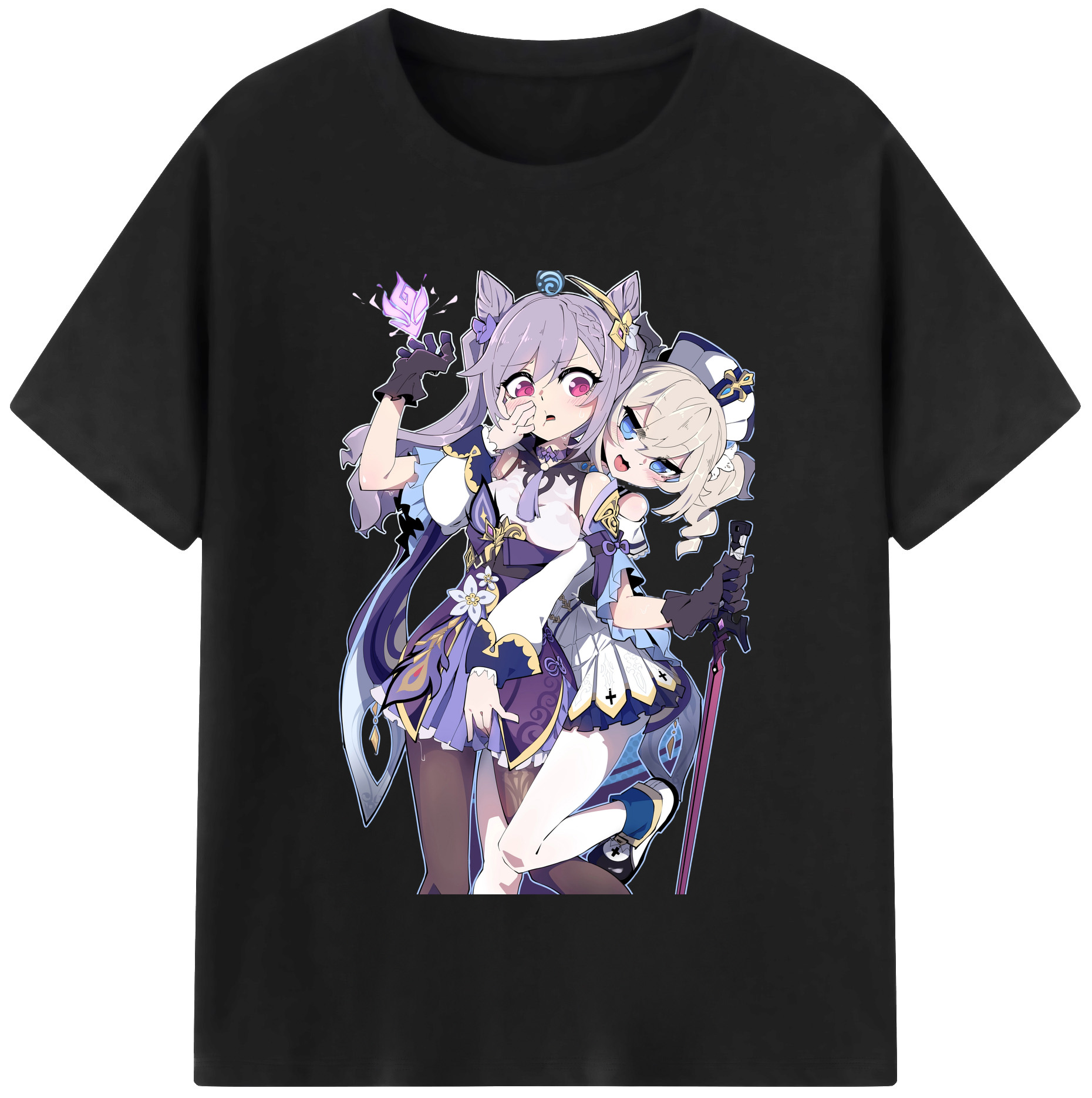 げんし神 刻晴 こくせい genshin Kokusei 綿100％半袖Tシャツ（フロントプリント）