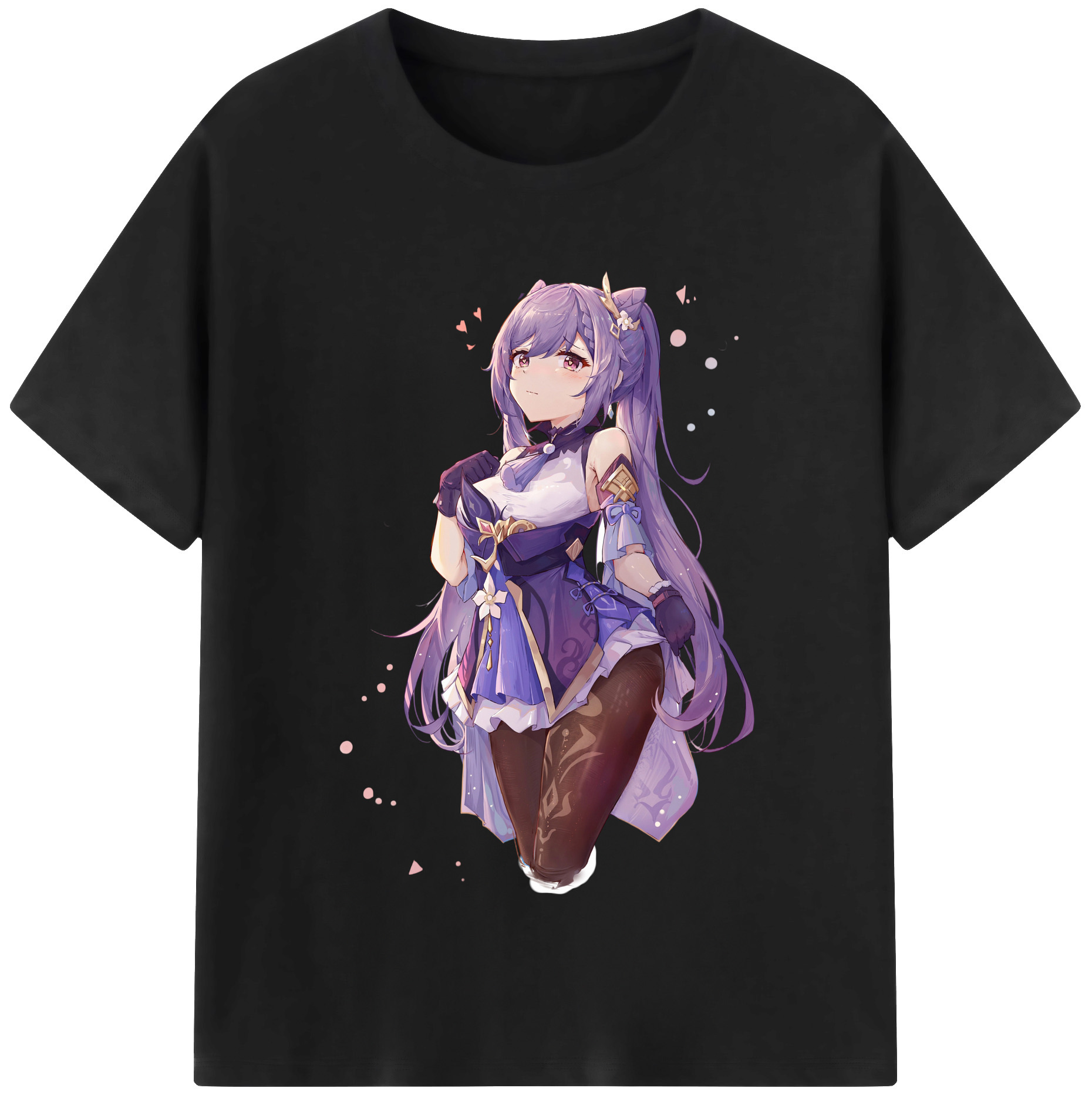 げんし神 刻晴 こくせい genshin Kokusei 綿100％半袖Tシャツ（フロントプリント）