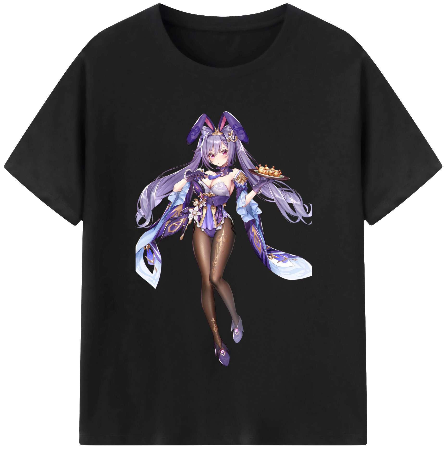 げんし神 刻晴 こくせい genshin Kokusei 綿100％半袖Tシャツ（フロントプリント）