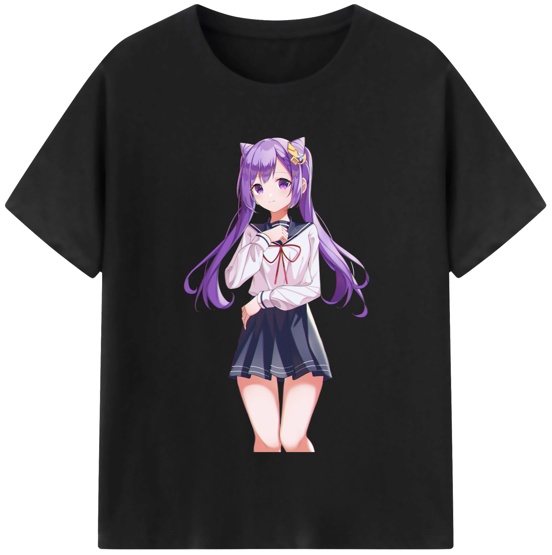 げんし神 刻晴 こくせい genshin Kokusei 綿100％半袖Tシャツ（フロントプリント）