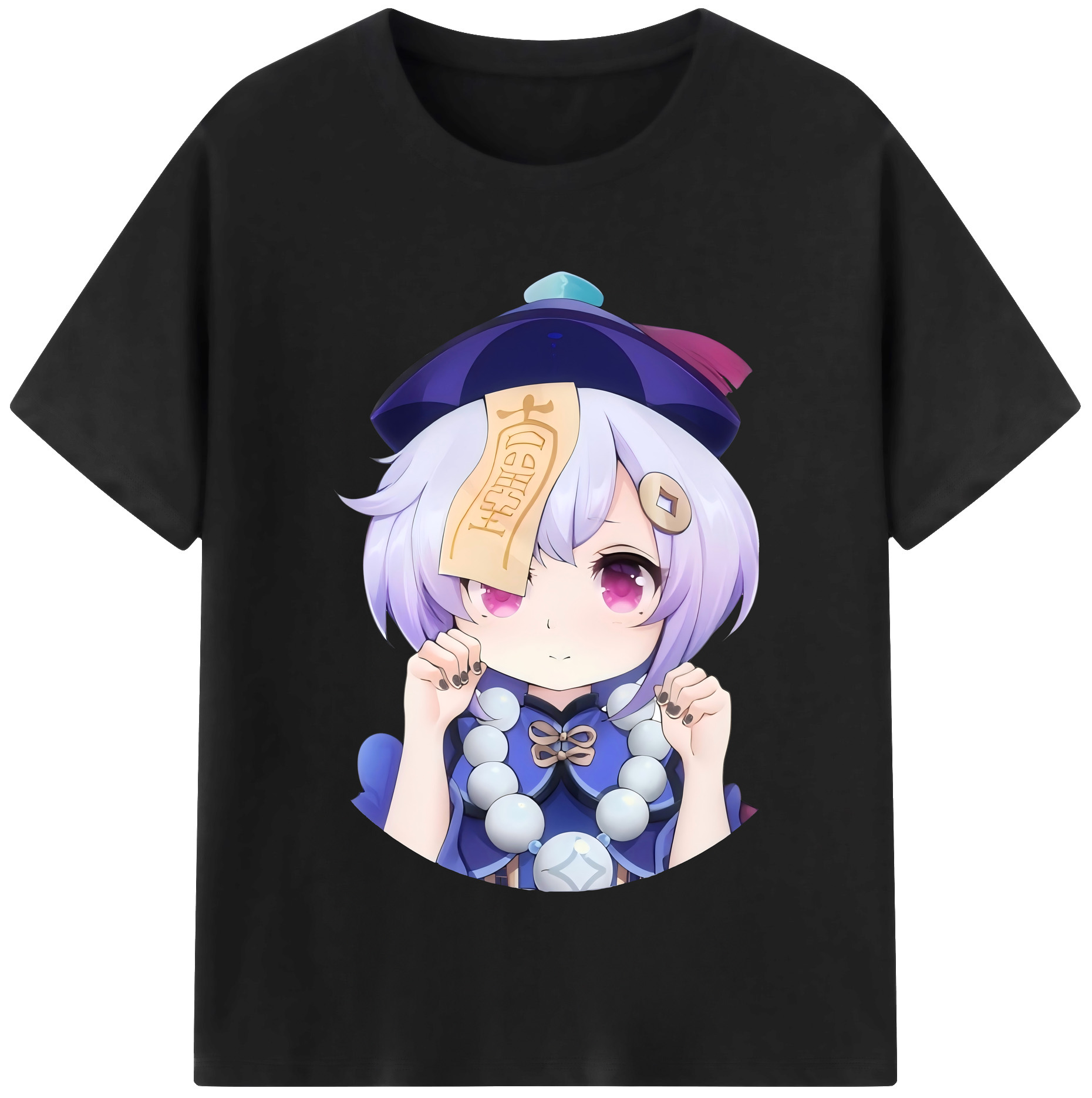 げんし神 七七 なな  genshin Nana 綿100％半袖Tシャツ（フロントプリント）