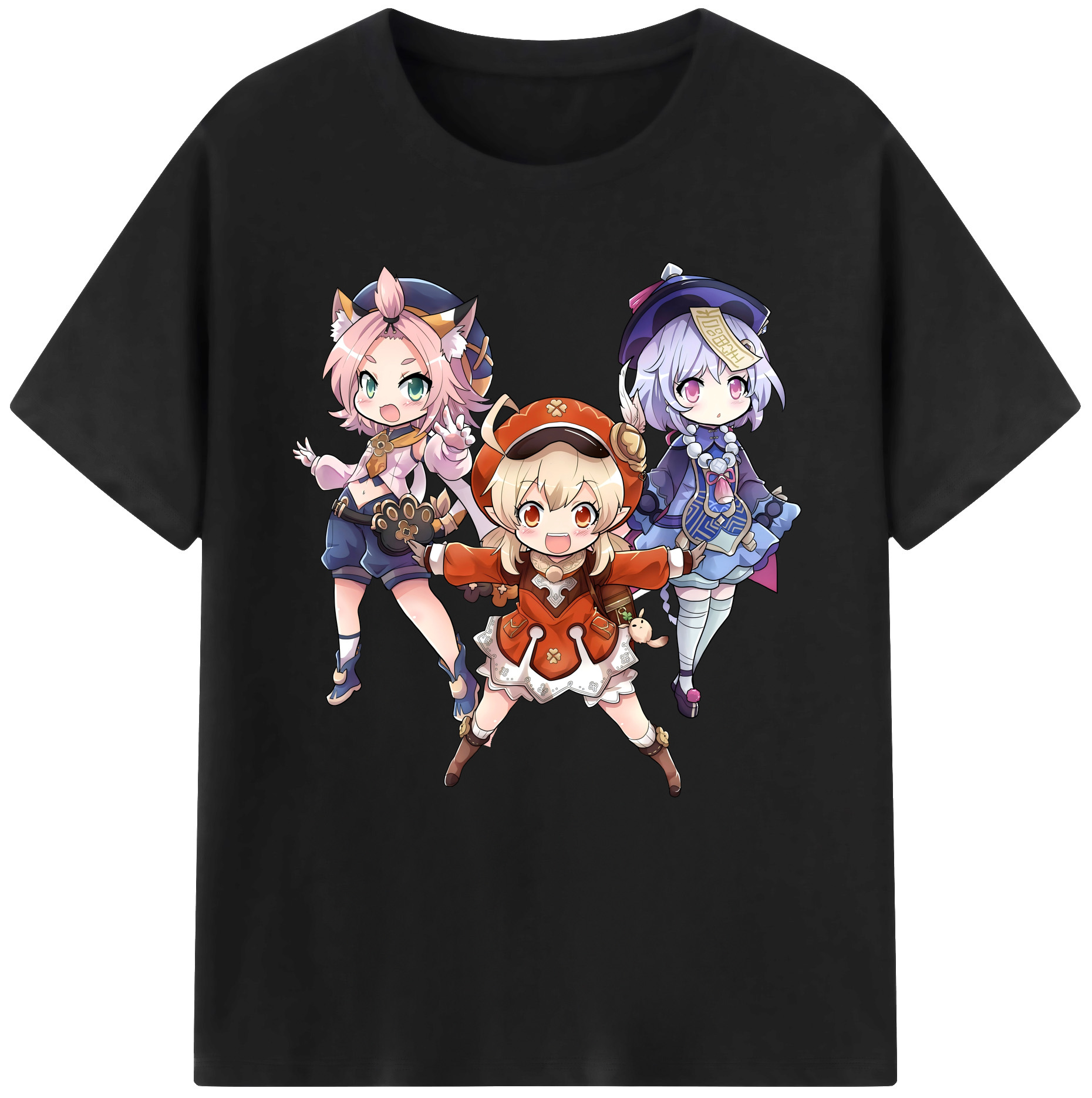 げんし神 七七 なな  genshin Nana 綿100％半袖Tシャツ（フロントプリント）