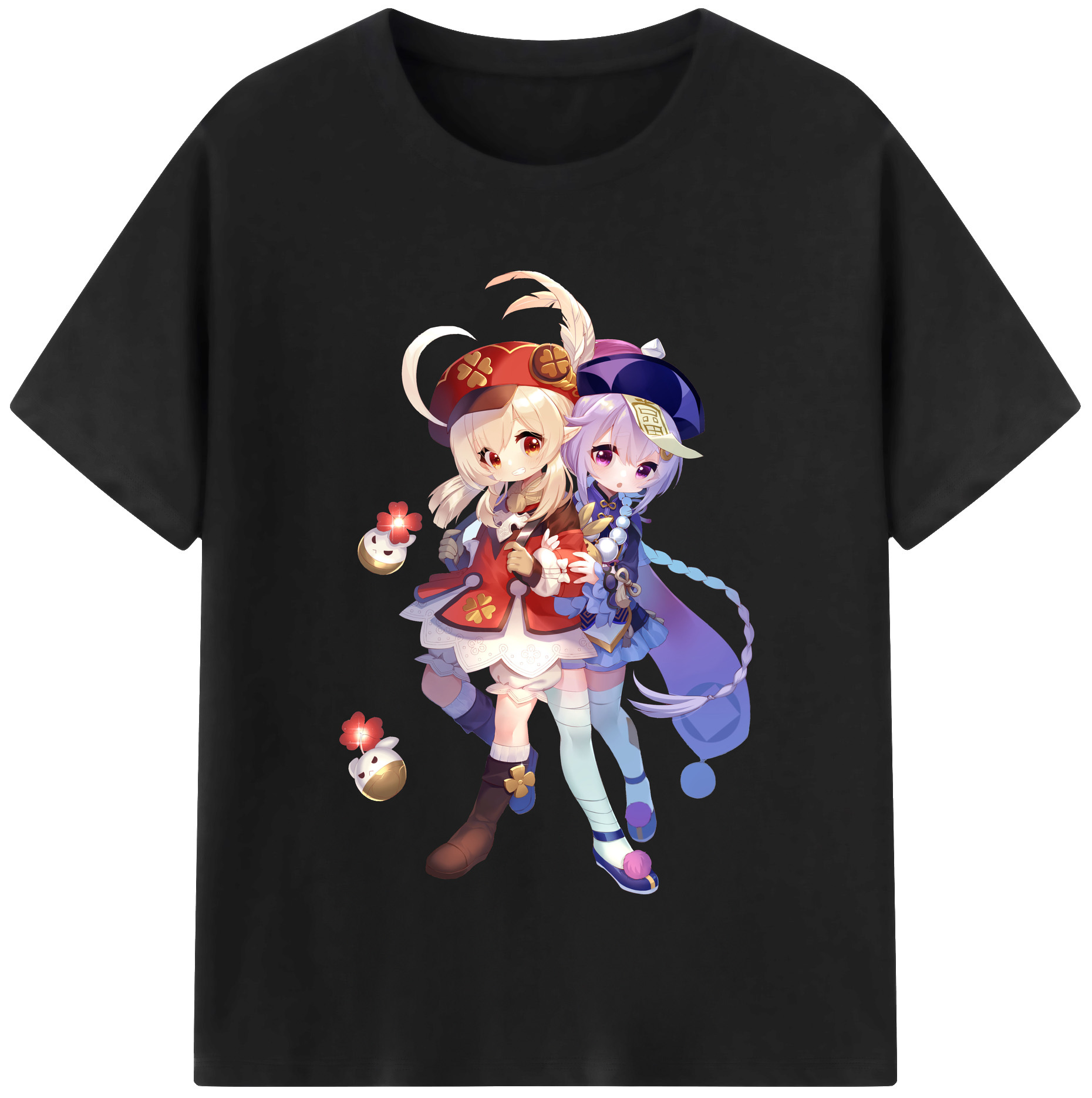 げんし神 七七 なな  genshin Nana 綿100％半袖Tシャツ（フロントプリント）