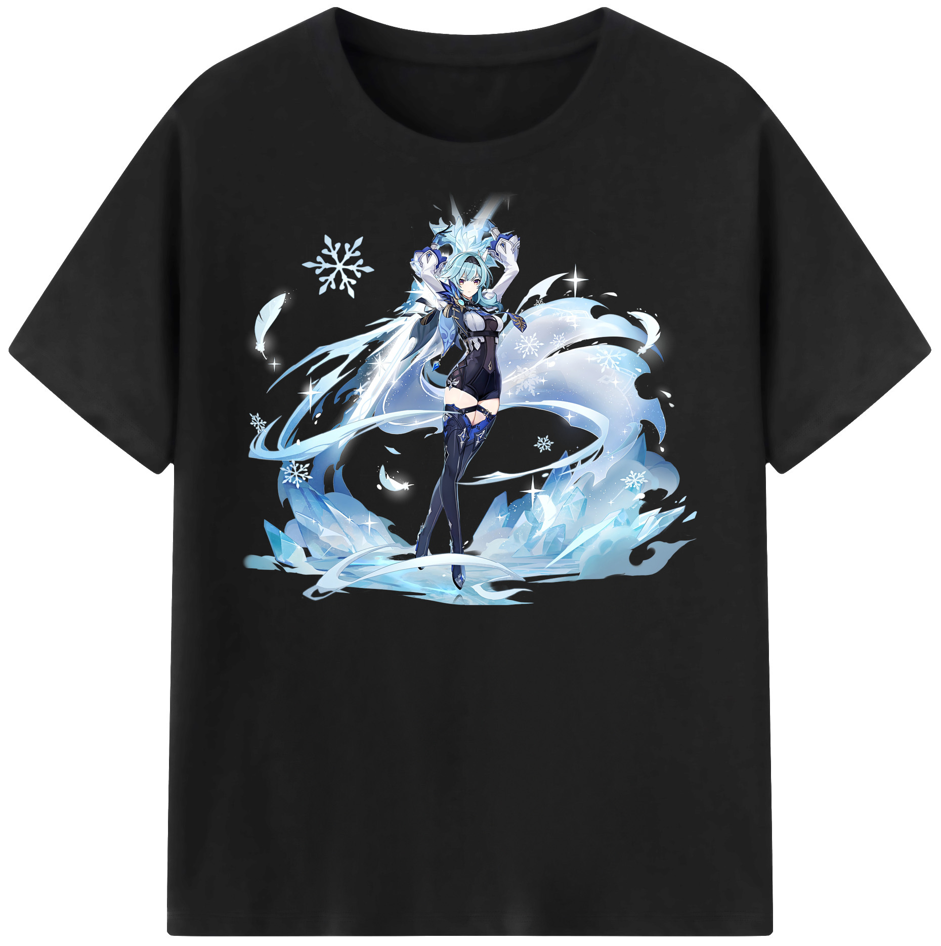 げんし神 优菈 ゆうら genshin Yūra 綿100％半袖Tシャツ（フロントプリント）