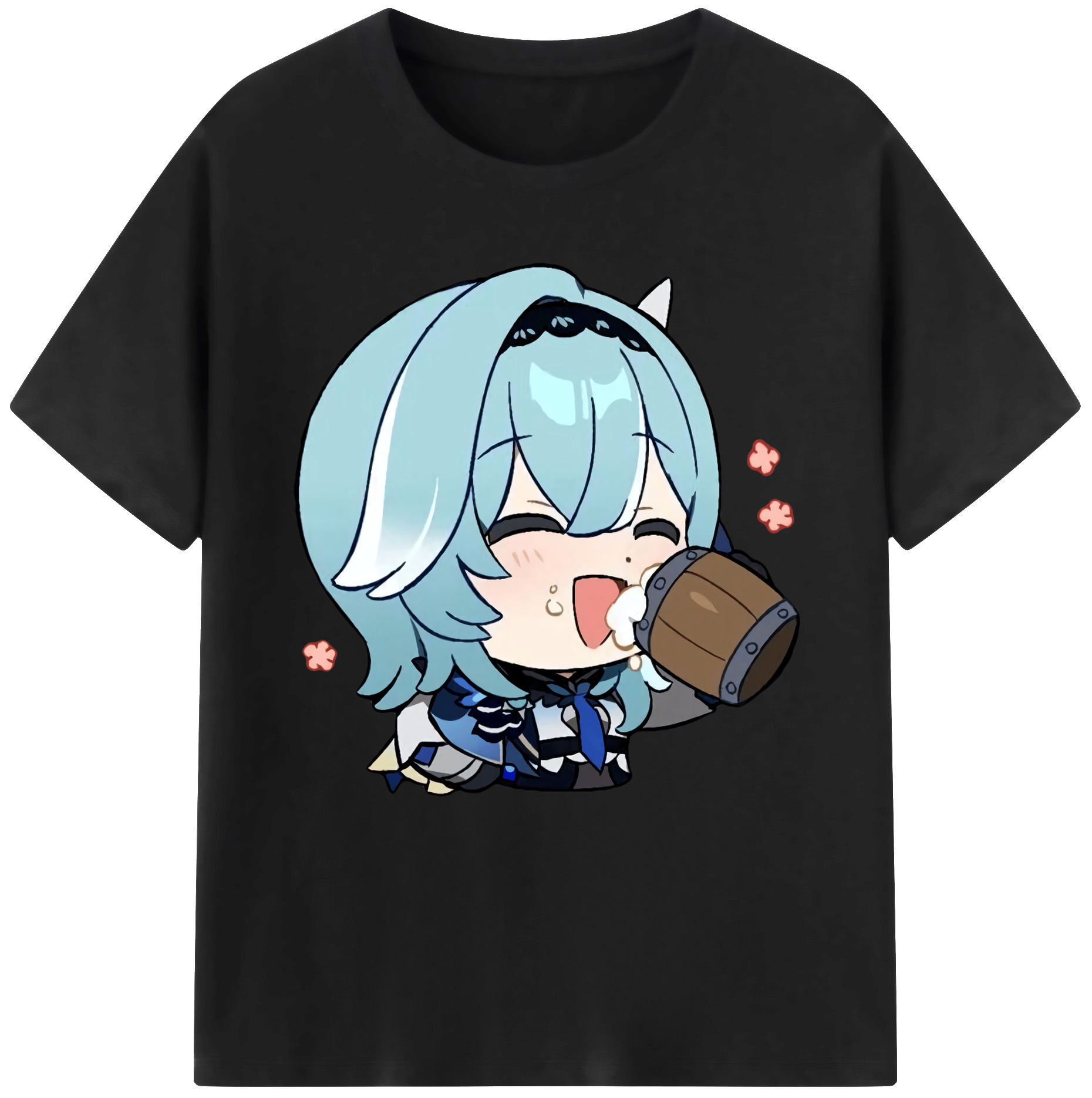 げんし神 优菈 ゆうら genshin Yūra 綿100％半袖Tシャツ（フロントプリント）