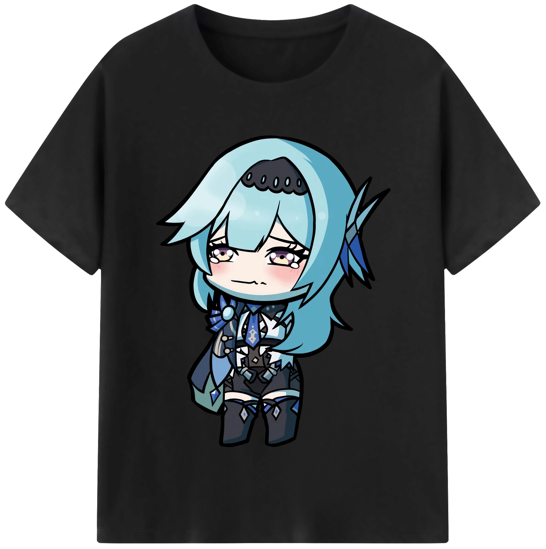 げんし神 优菈 ゆうら genshin Yūra 綿100％半袖Tシャツ（フロントプリント）