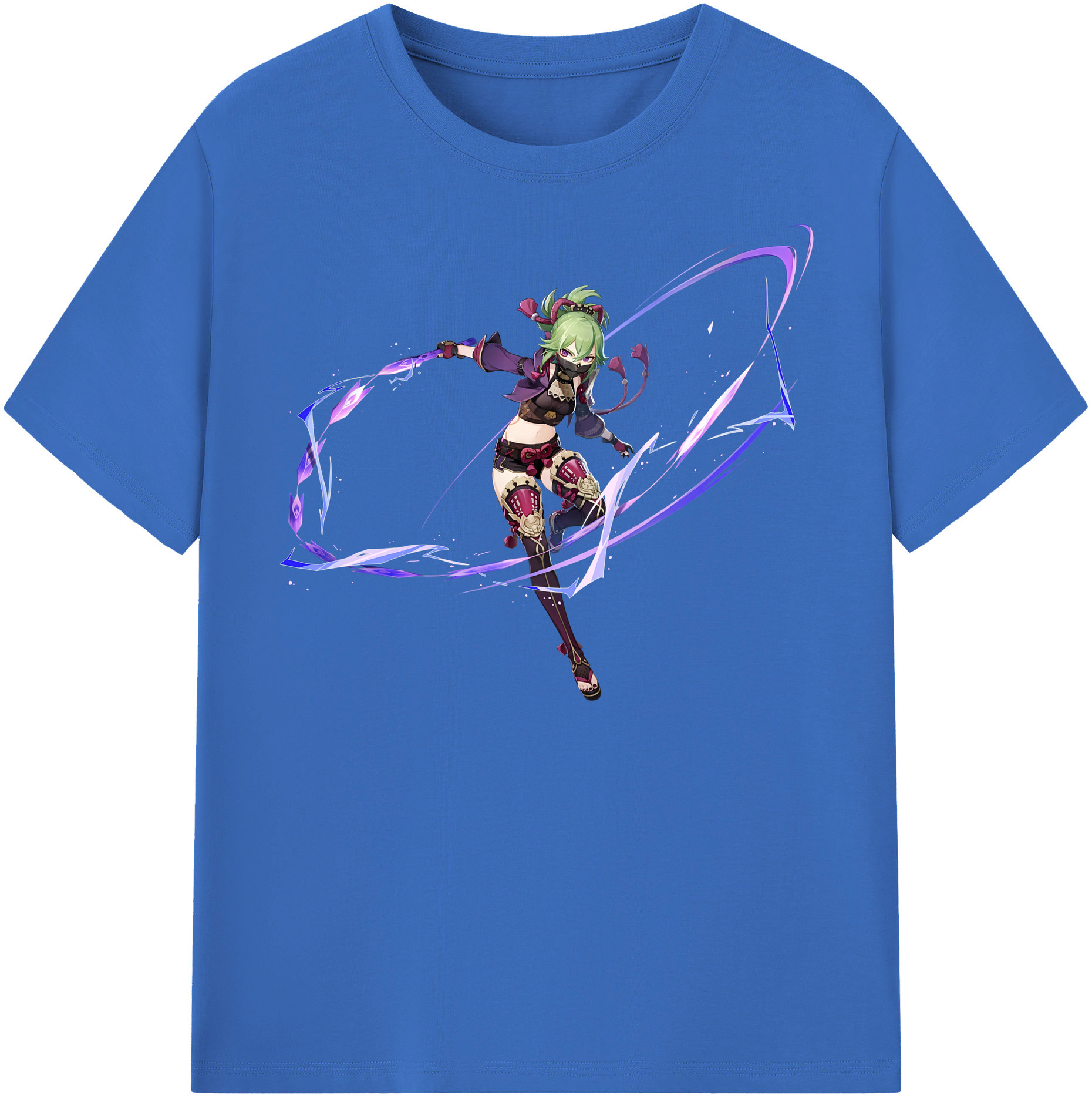げんし神  久岐忍 くき しのぶ genshin Kuki Shinobu 綿100％半袖Tシャツ（フロントプリント）