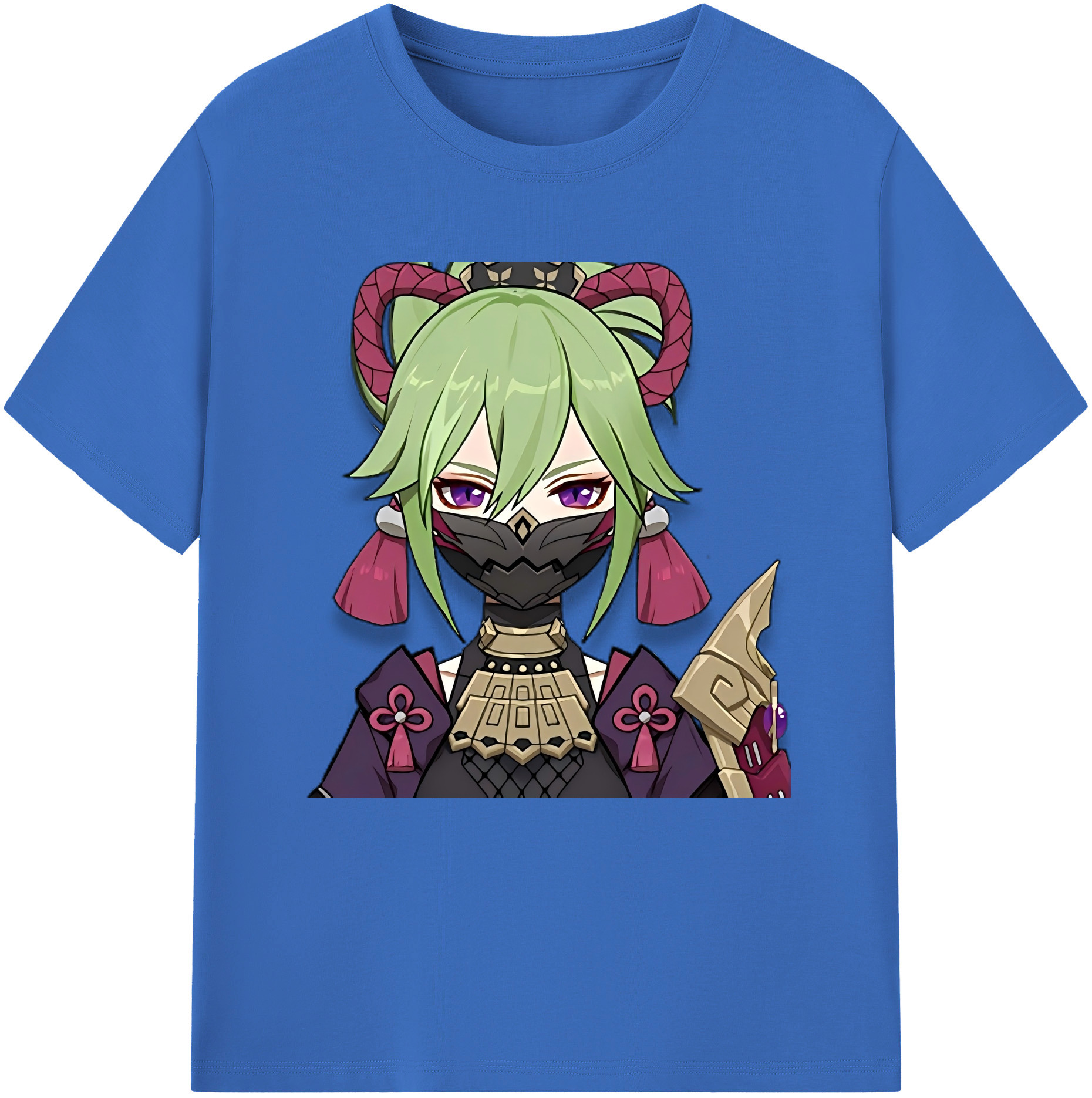 げんし神  久岐忍 くき しのぶ genshin Kuki Shinobu 綿100％半袖Tシャツ（フロントプリント）