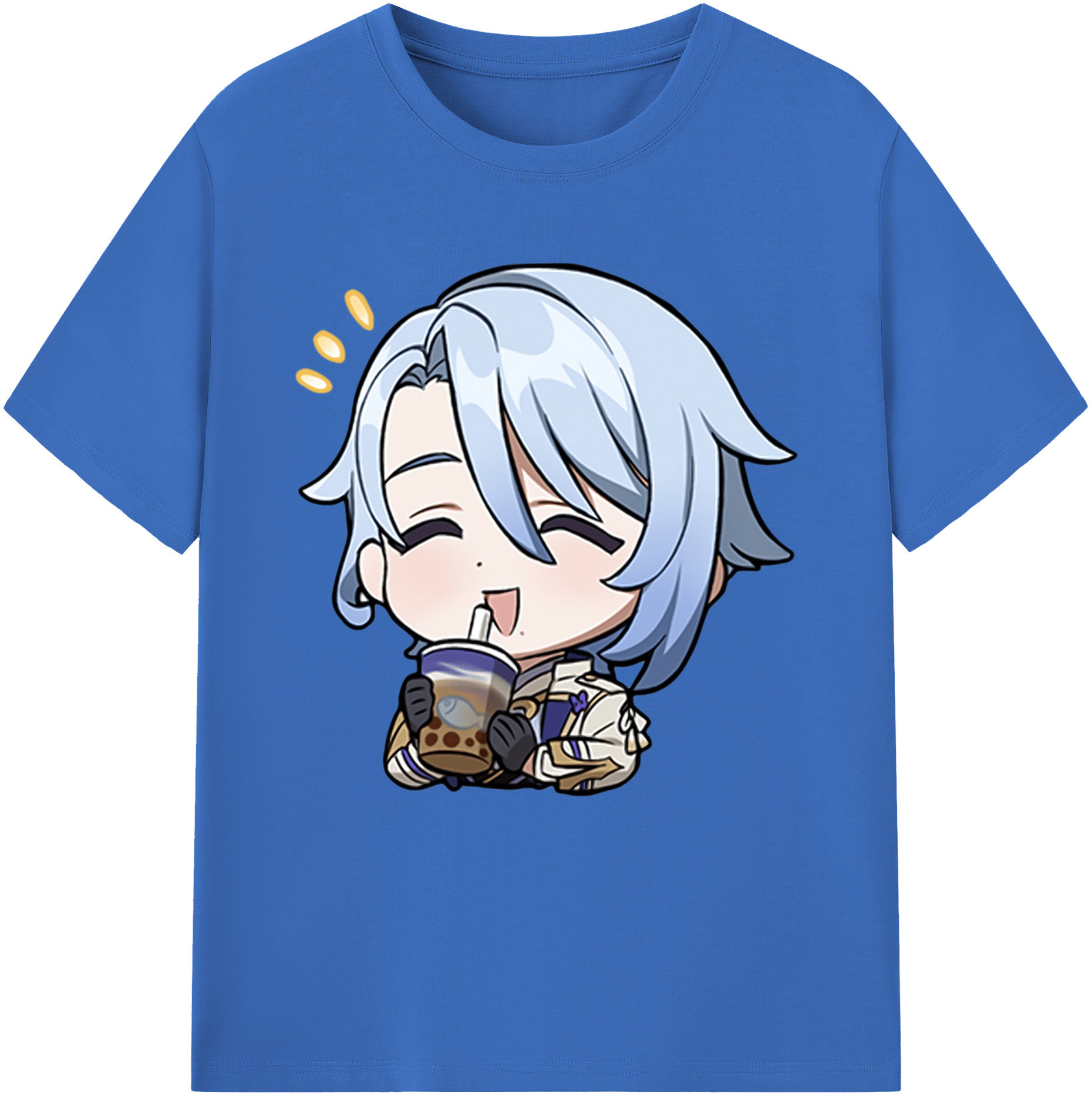 げんし神 神里綾人 かみさとあやと genshin Kamisato Ayato 綿100％半袖Tシャツ（フロントプリント）