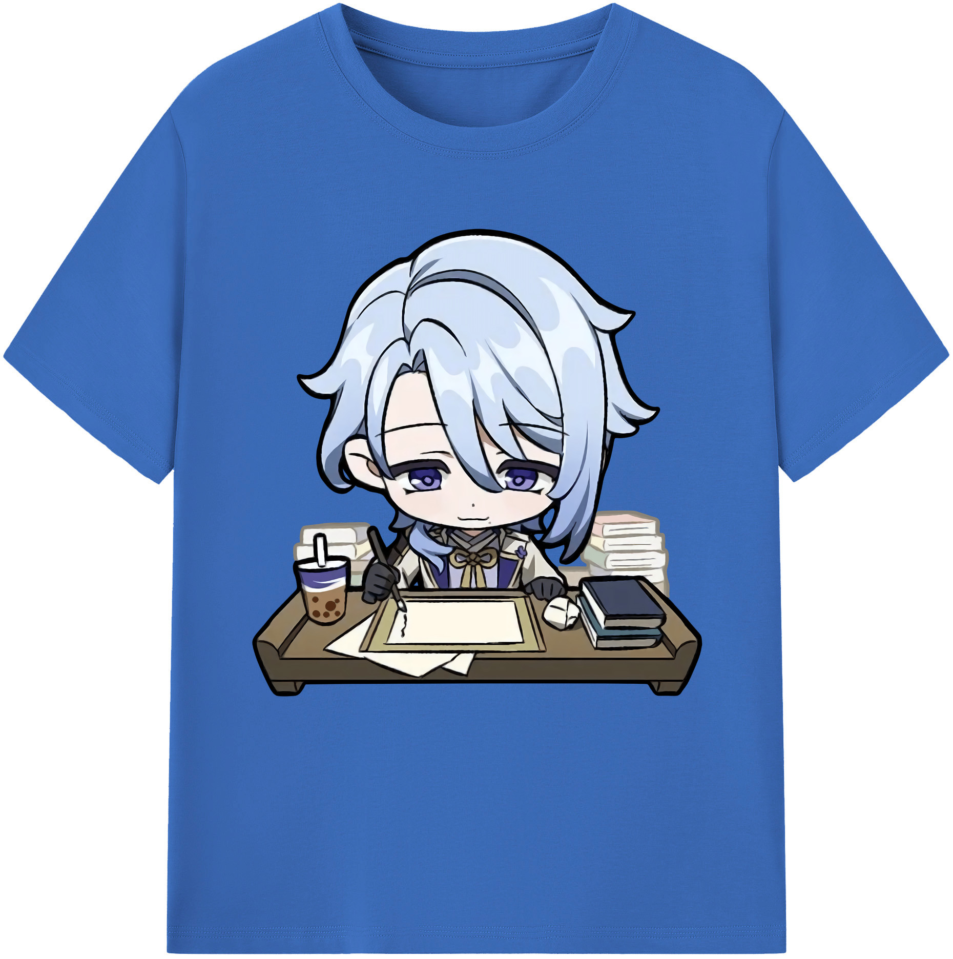 げんし神 神里綾人 かみさとあやと genshin Kamisato Ayato 綿100％半袖Tシャツ（フロントプリント）