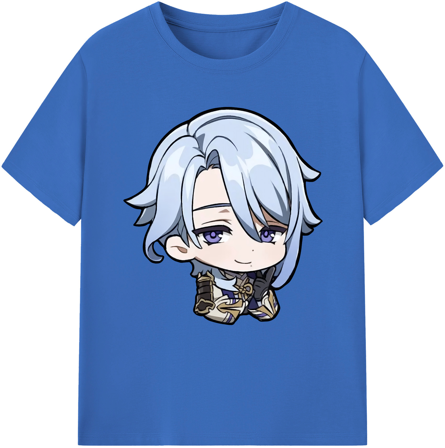 げんし神 神里綾人 かみさとあやと genshin Kamisato Ayato 綿100％半袖Tシャツ（フロントプリント）