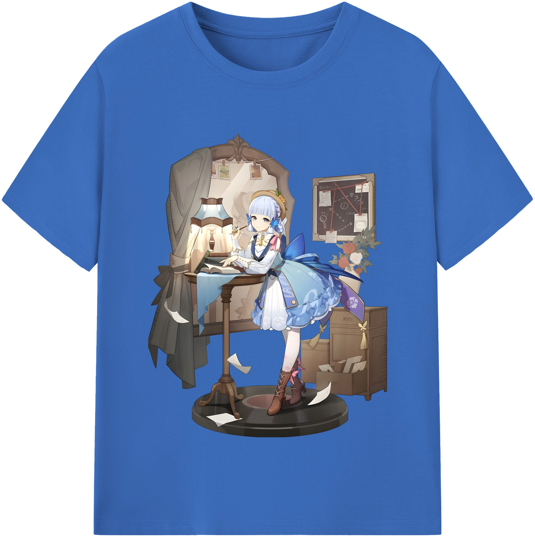 げんし神 神里綾華 神宮寺レン genshin Kamimiya Ren 綿100％半袖Tシャツ（フロントプリント）