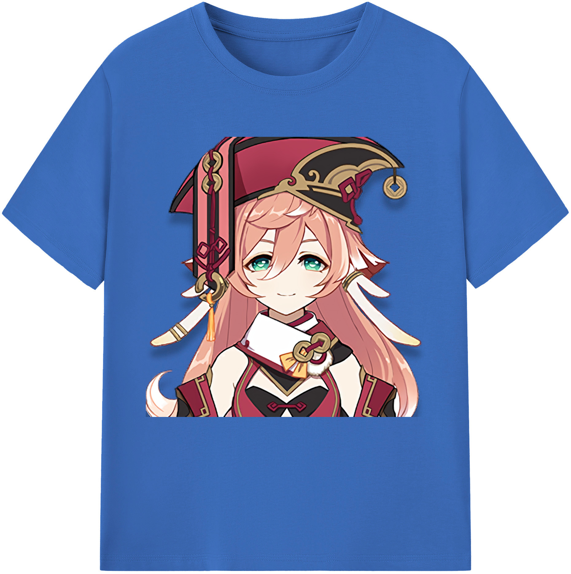 げんし神 ヤンフェイ genshin Yanfei 綿100％半袖Tシャツ（フロントプリント）