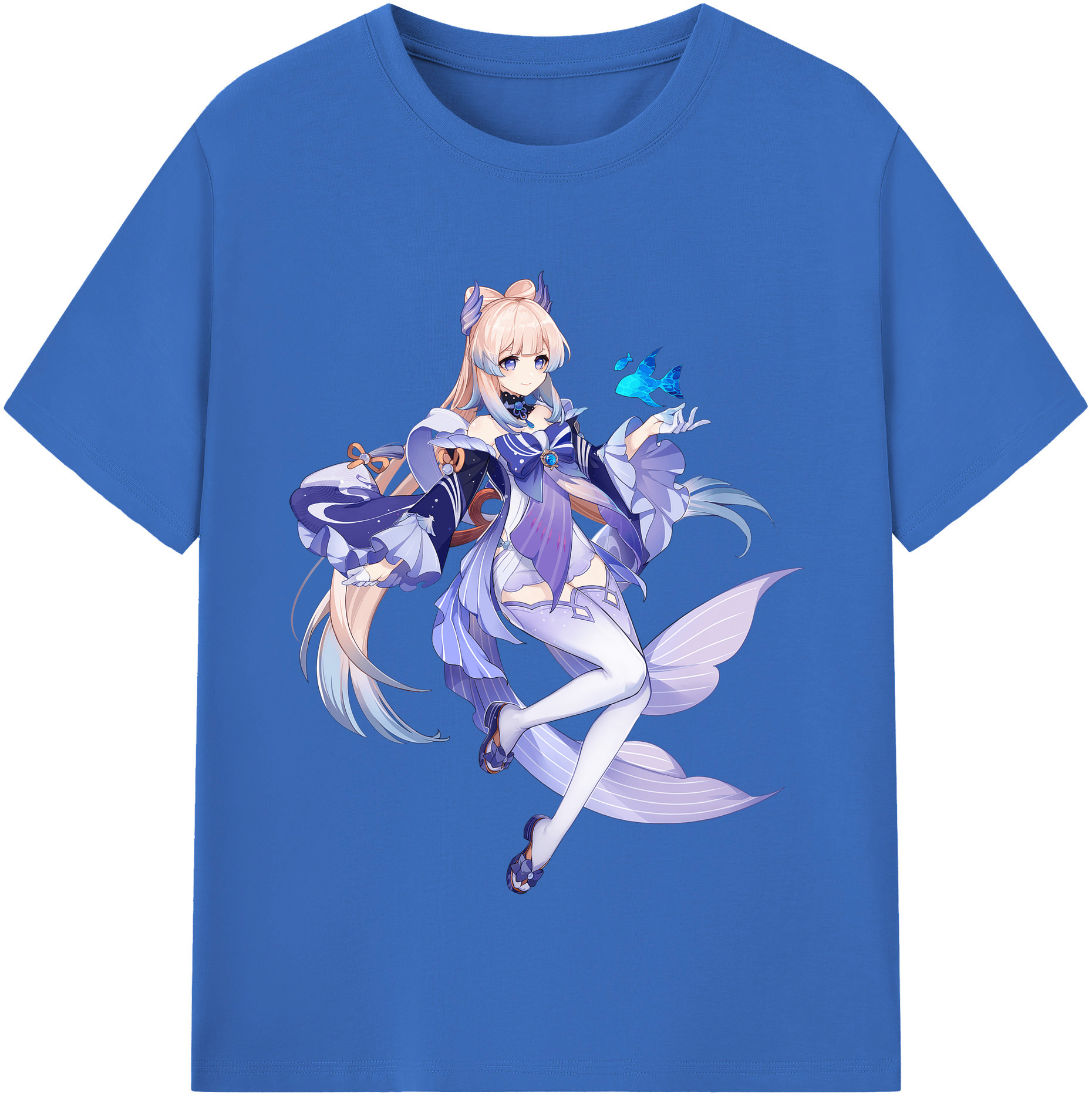 げんし神 珊瑚宮心海 サンゴノミヤ・ココミ genshin Sangonomiya Kokomi 綿100％半袖Tシャツ（フロントプリント）