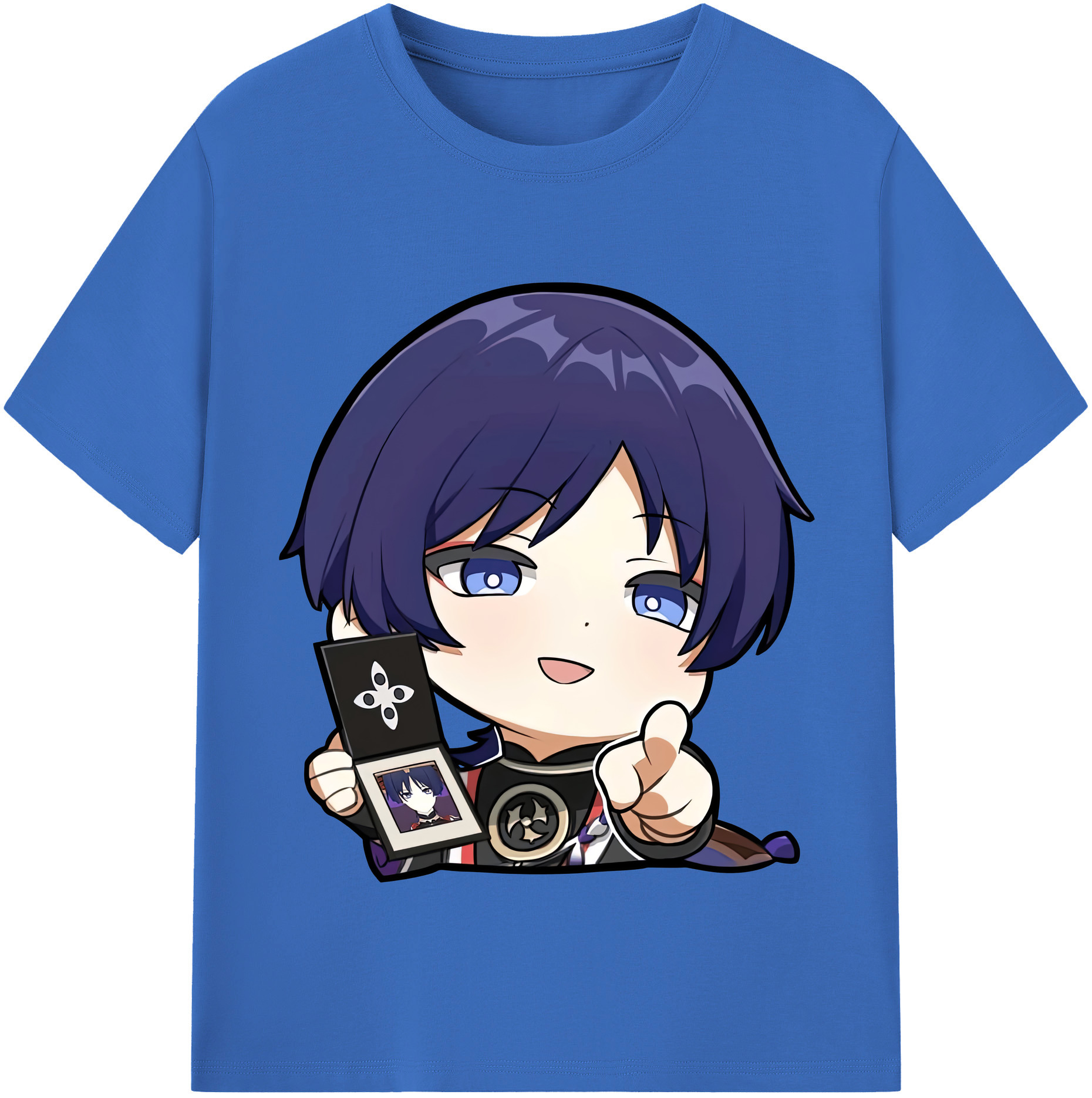 げんし神 さんペい genshin Sanpei 綿100％半袖Tシャツ（フロントプリント）
