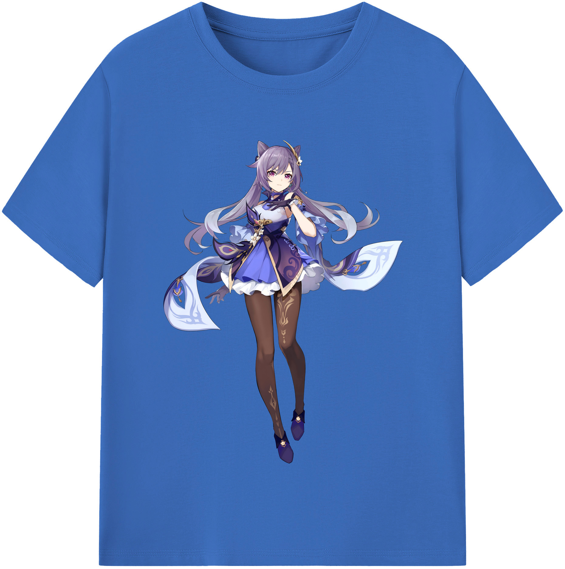 げんし神 刻晴 こくせい genshin Kokusei 綿100％半袖Tシャツ（フロントプリント）