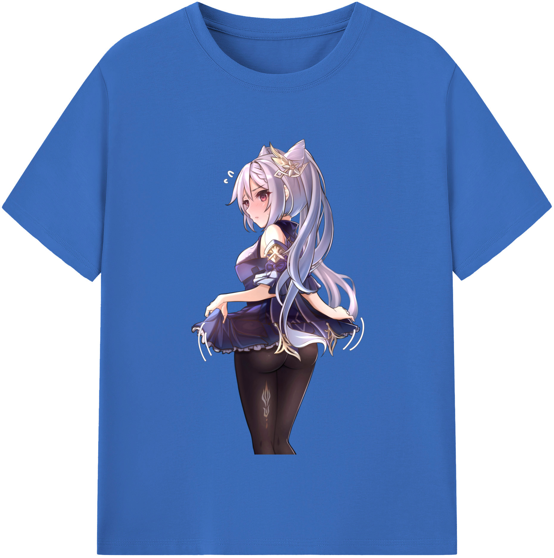 げんし神 刻晴 こくせい genshin Kokusei 綿100％半袖Tシャツ（フロントプリント）