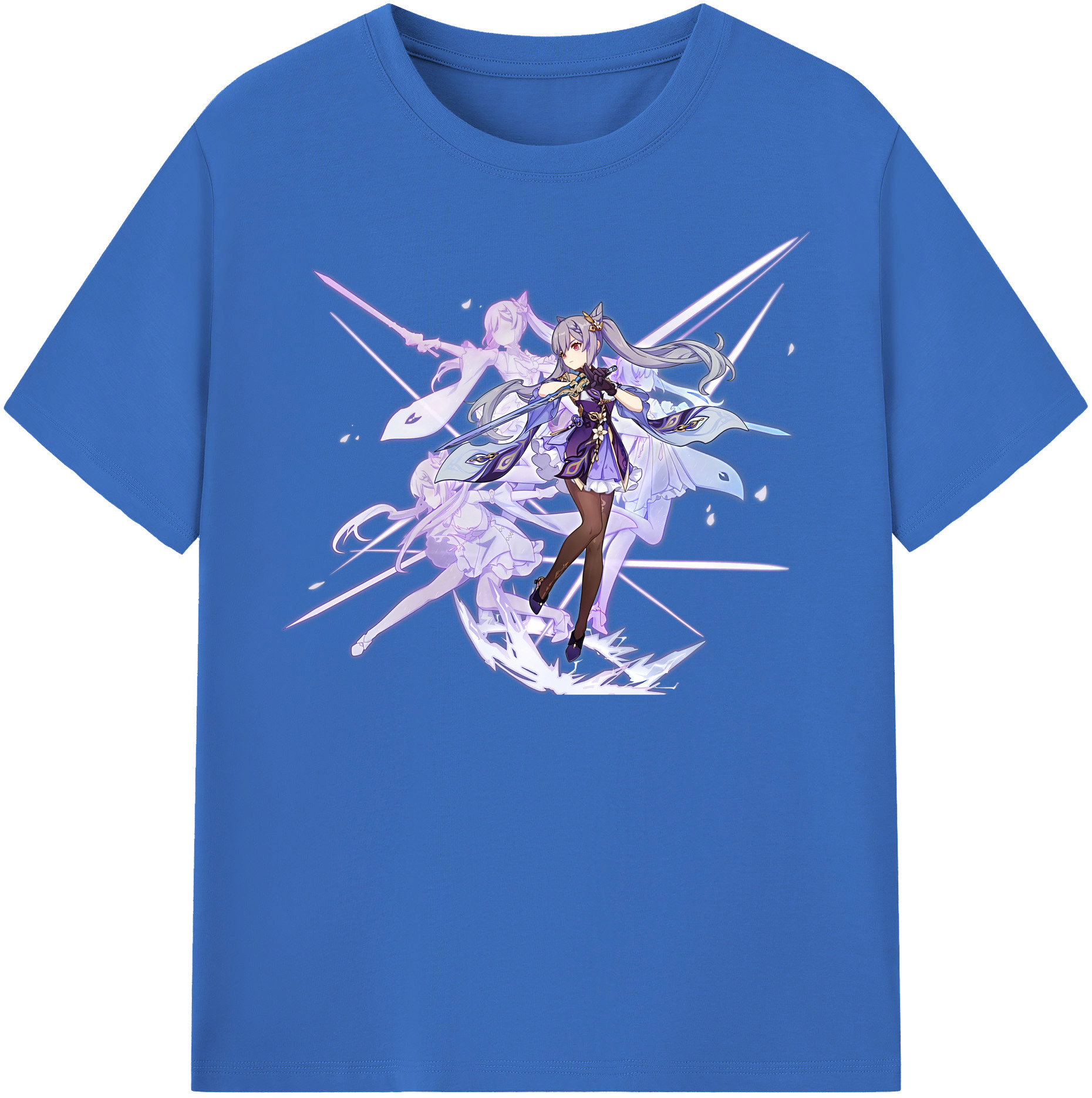 げんし神 刻晴 こくせい genshin Kokusei 綿100％半袖Tシャツ（フロントプリント）