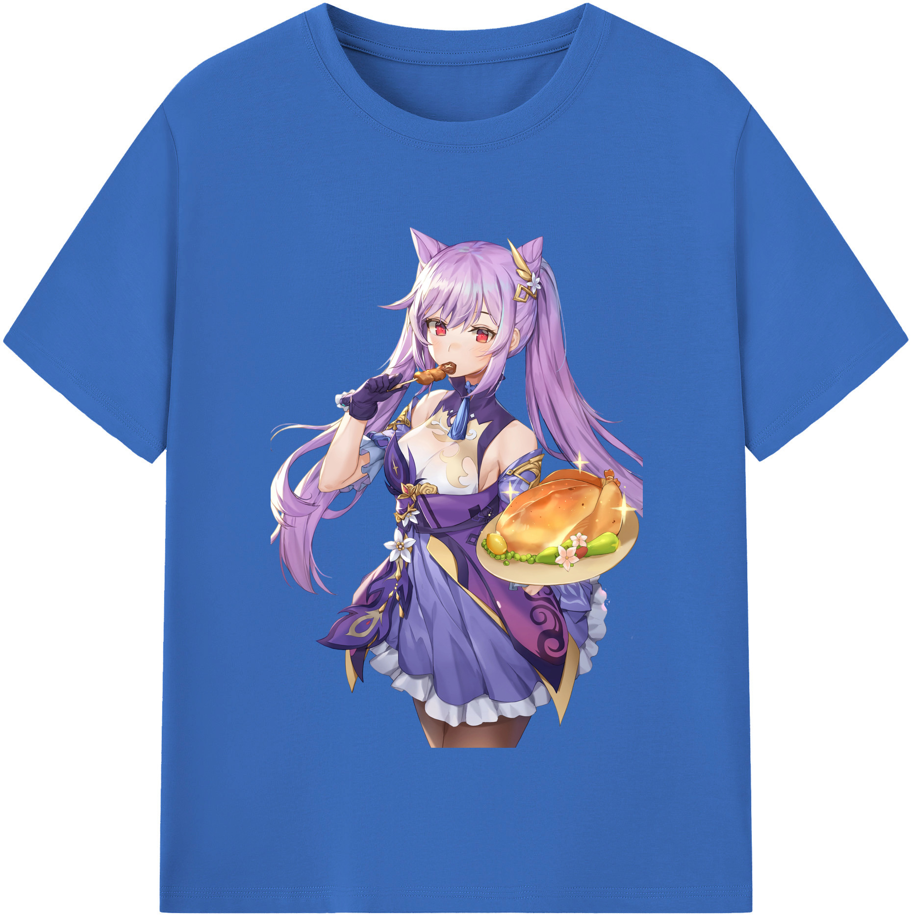 げんし神 刻晴 こくせい genshin Kokusei 綿100％半袖Tシャツ（フロントプリント）