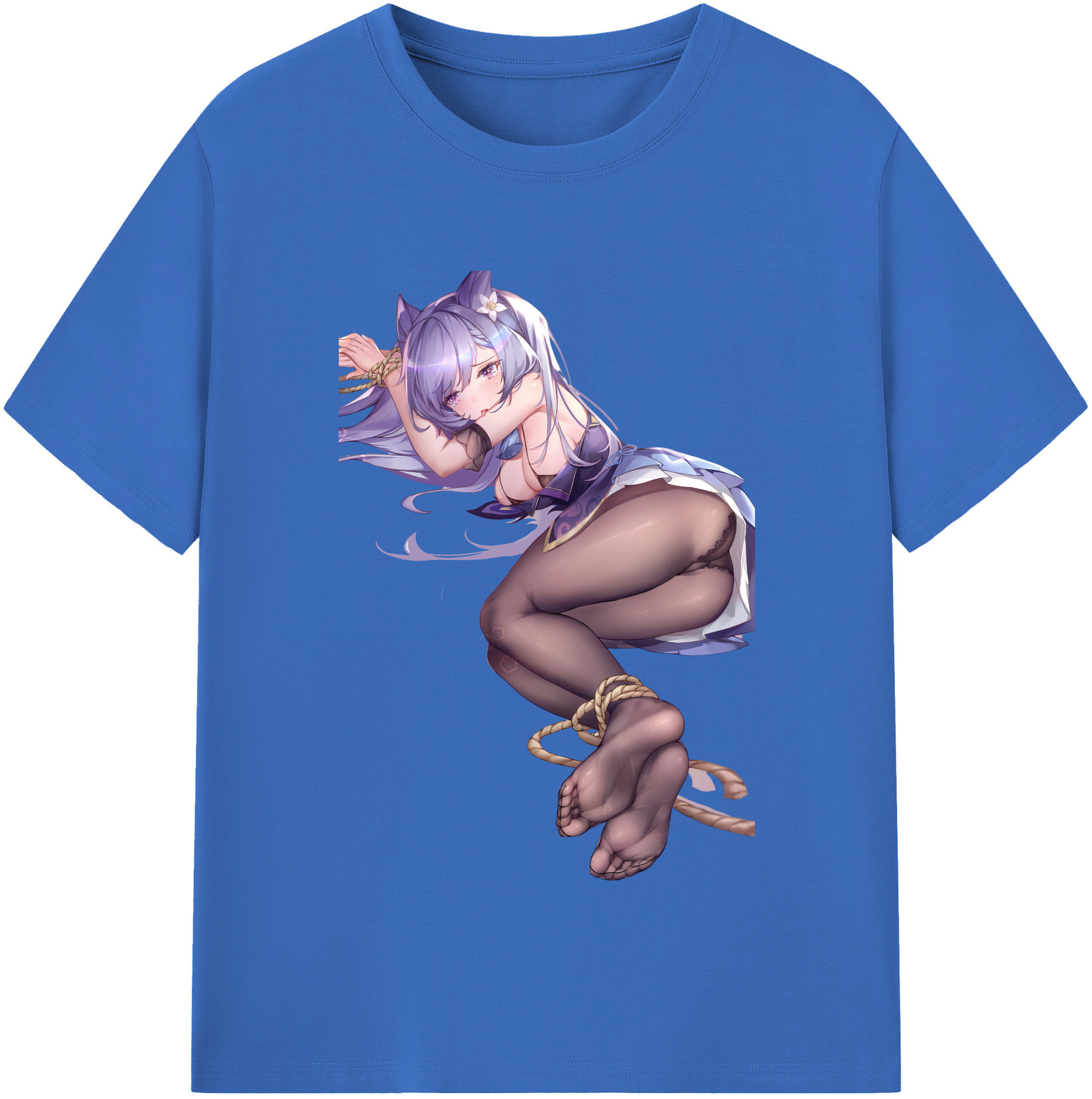 げんし神 刻晴 こくせい genshin Kokusei 綿100％半袖Tシャツ（フロントプリント）