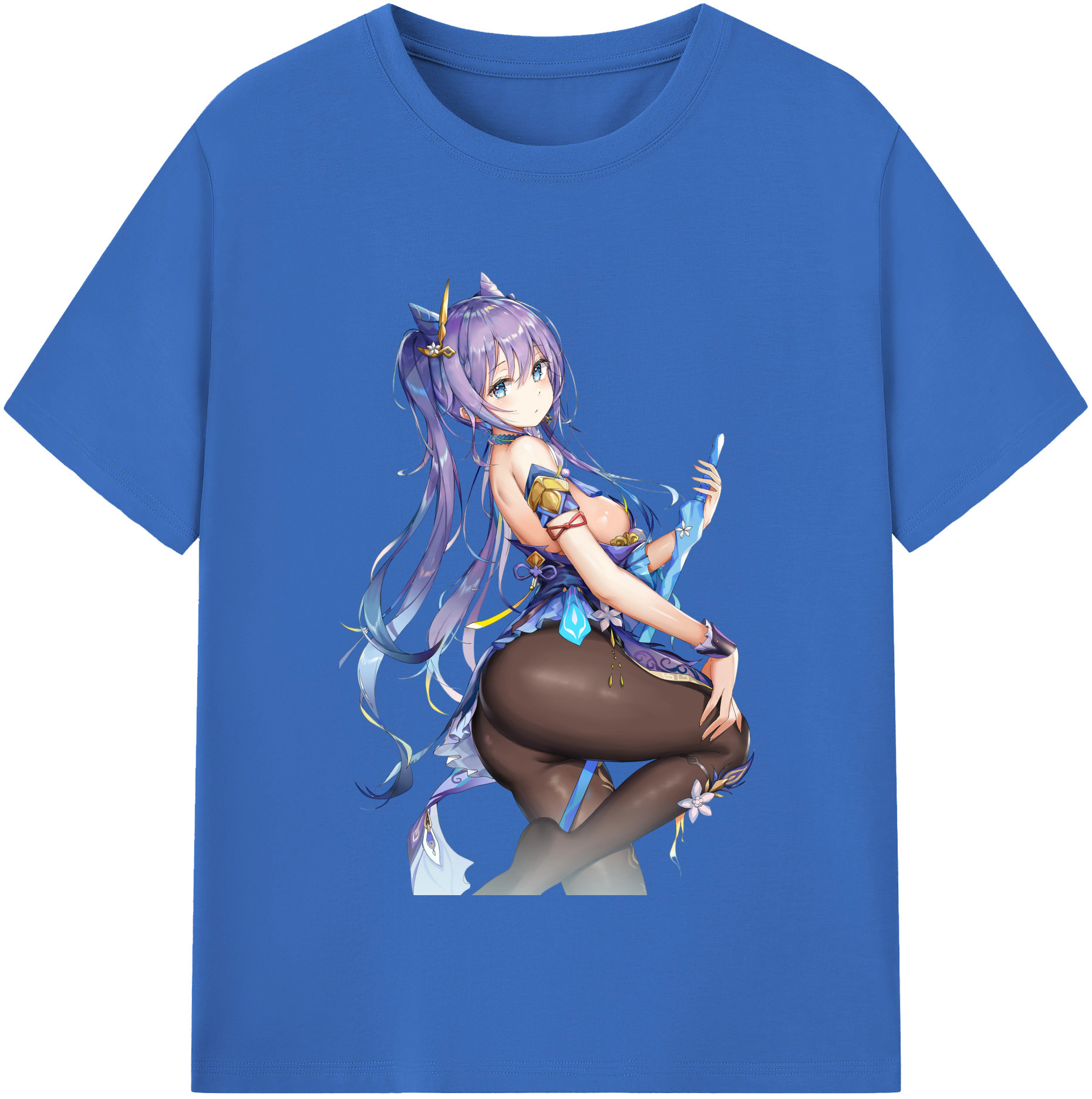 げんし神 刻晴 こくせい genshin Kokusei 綿100％半袖Tシャツ（フロントプリント）
