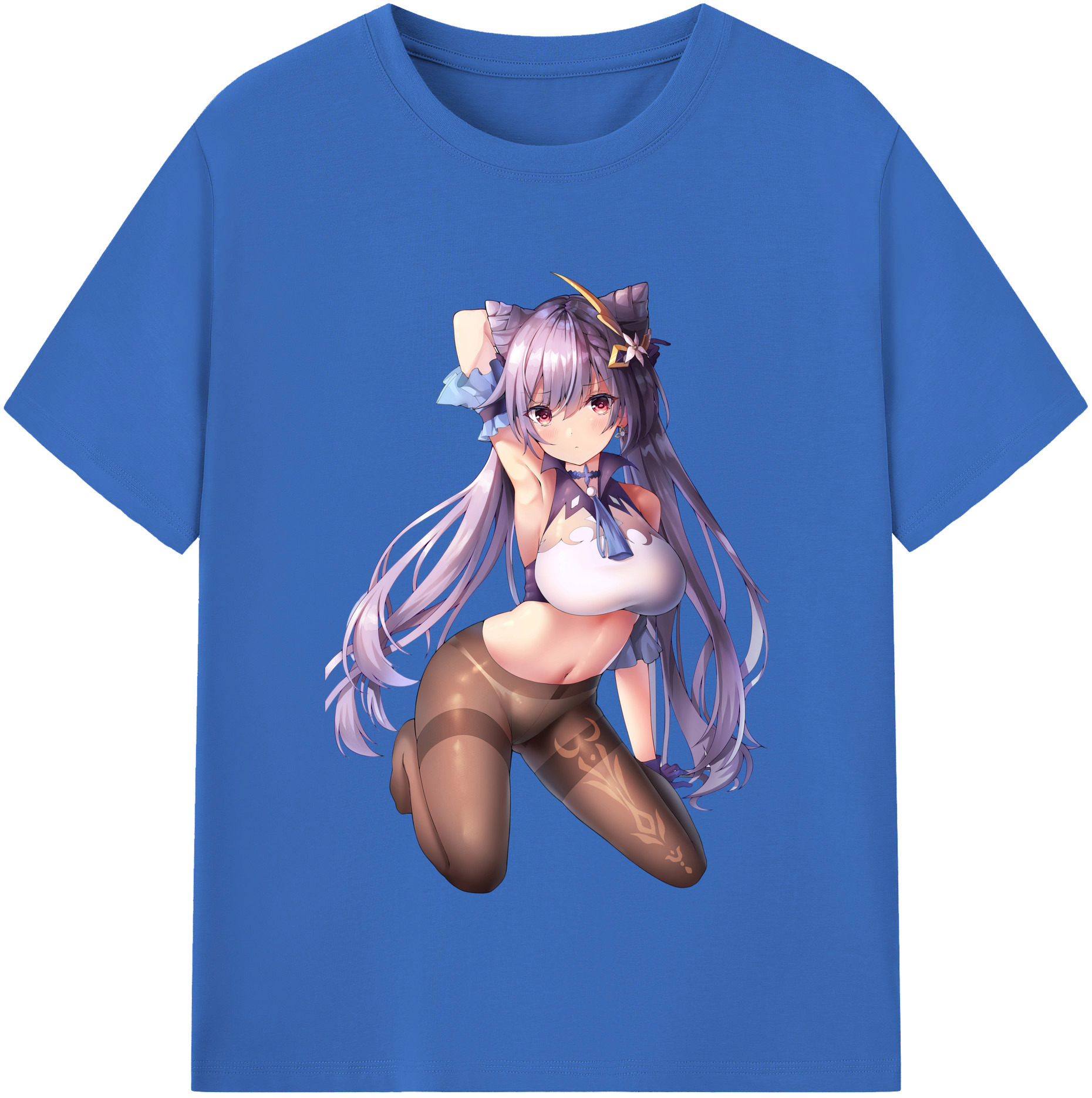 げんし神 刻晴 こくせい genshin Kokusei 綿100％半袖Tシャツ（フロントプリント）