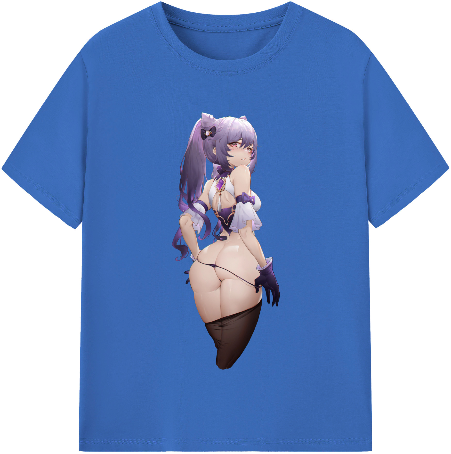 げんし神 刻晴 こくせい genshin Kokusei 綿100％半袖Tシャツ（フロントプリント）