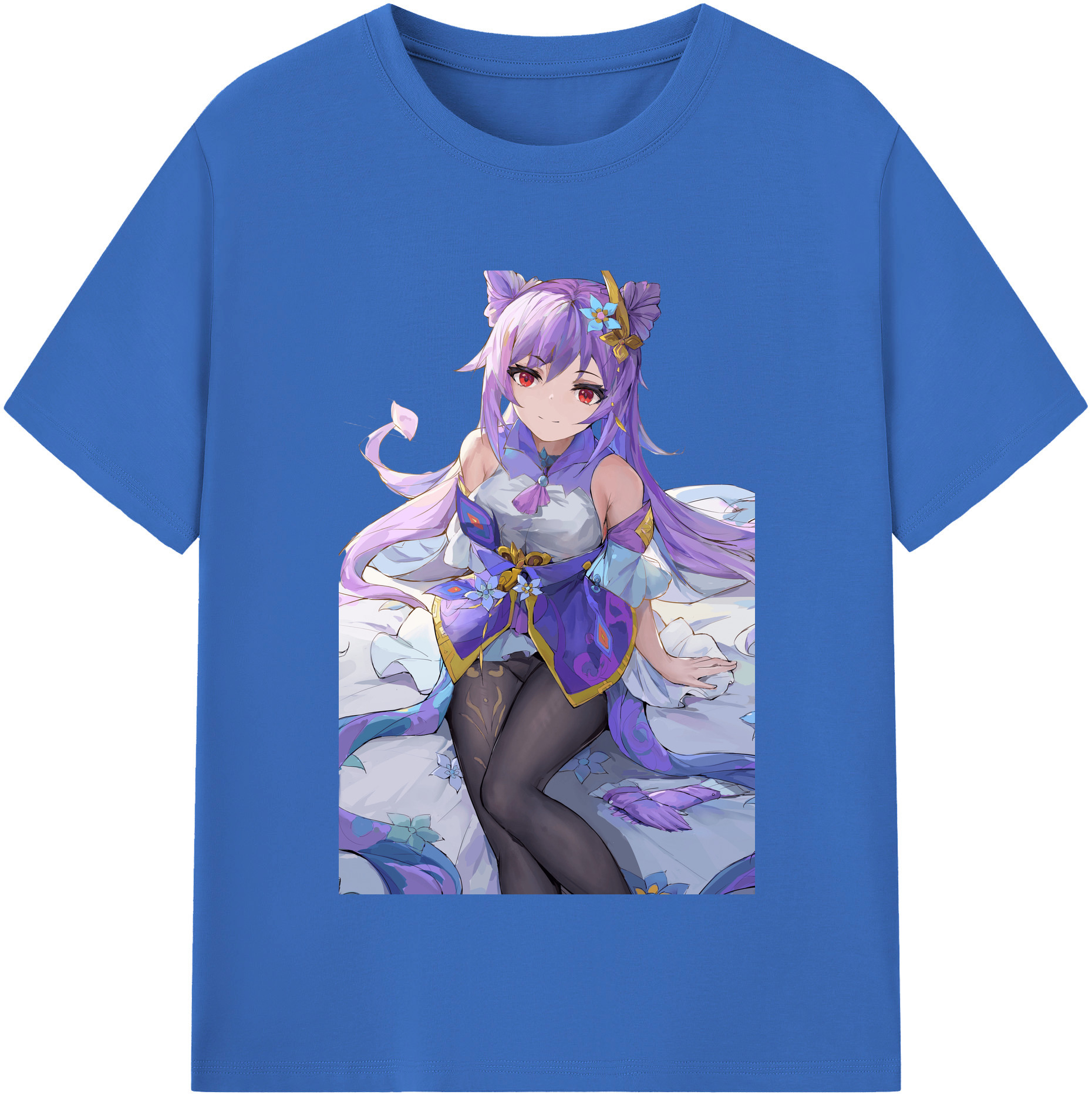 げんし神 刻晴 こくせい genshin Kokusei 綿100％半袖Tシャツ（フロントプリント）