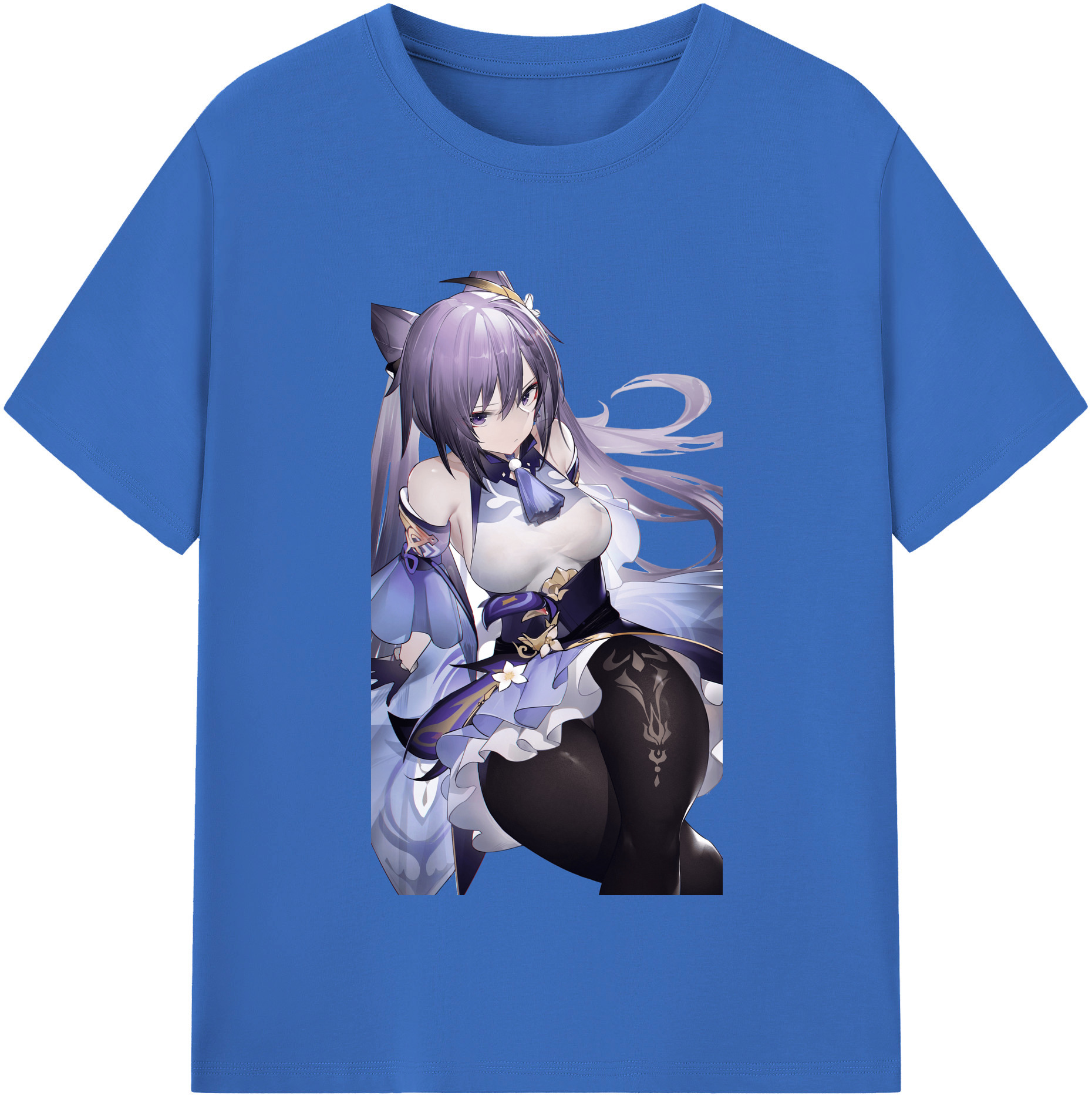 げんし神 刻晴 こくせい genshin Kokusei 綿100％半袖Tシャツ（フロントプリント）