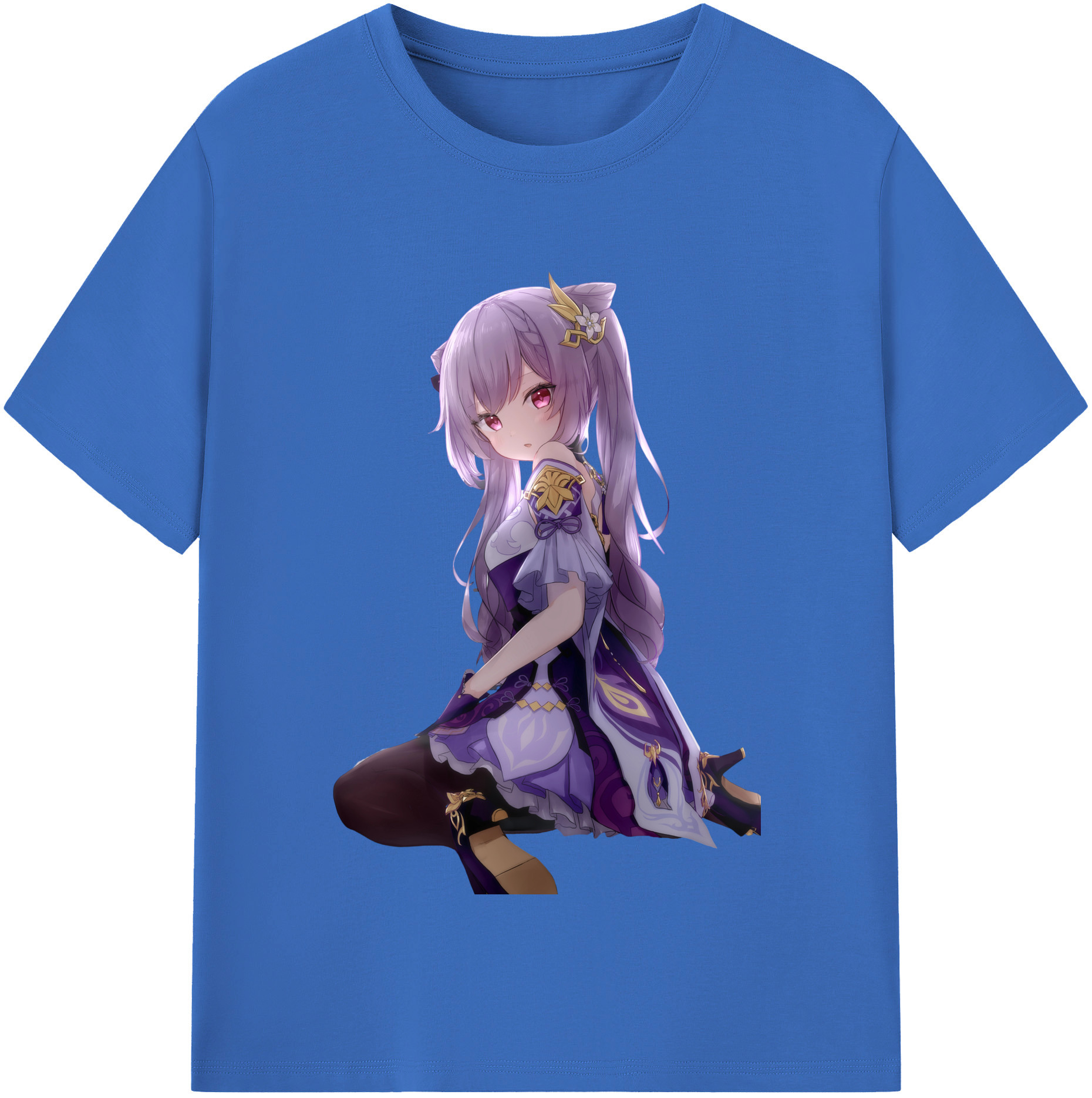 げんし神 刻晴 こくせい genshin Kokusei 綿100％半袖Tシャツ（フロントプリント）