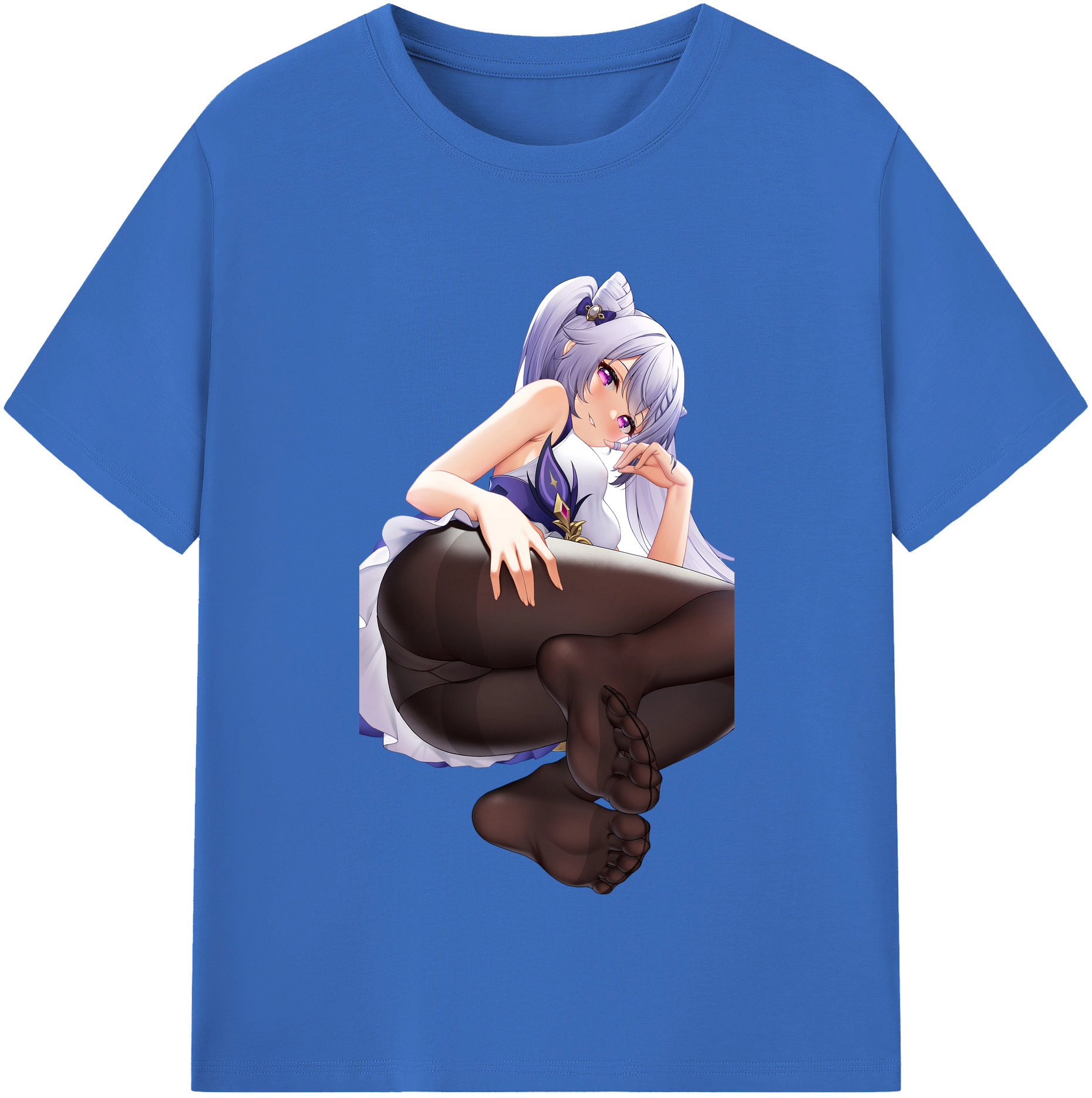 げんし神 刻晴 こくせい genshin Kokusei 綿100％半袖Tシャツ（フロントプリント）