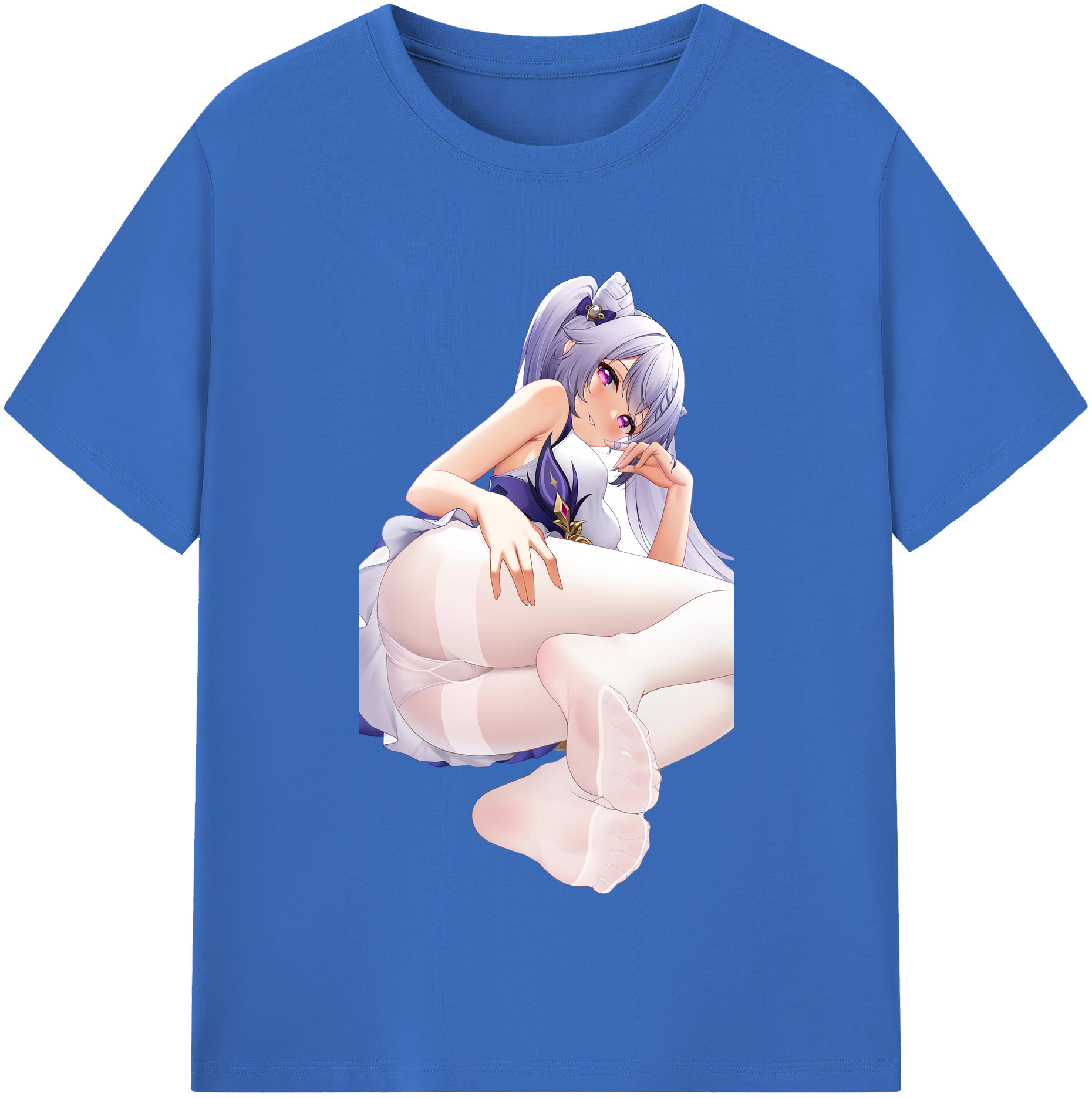 げんし神 刻晴 こくせい genshin Kokusei 綿100％半袖Tシャツ（フロントプリント）