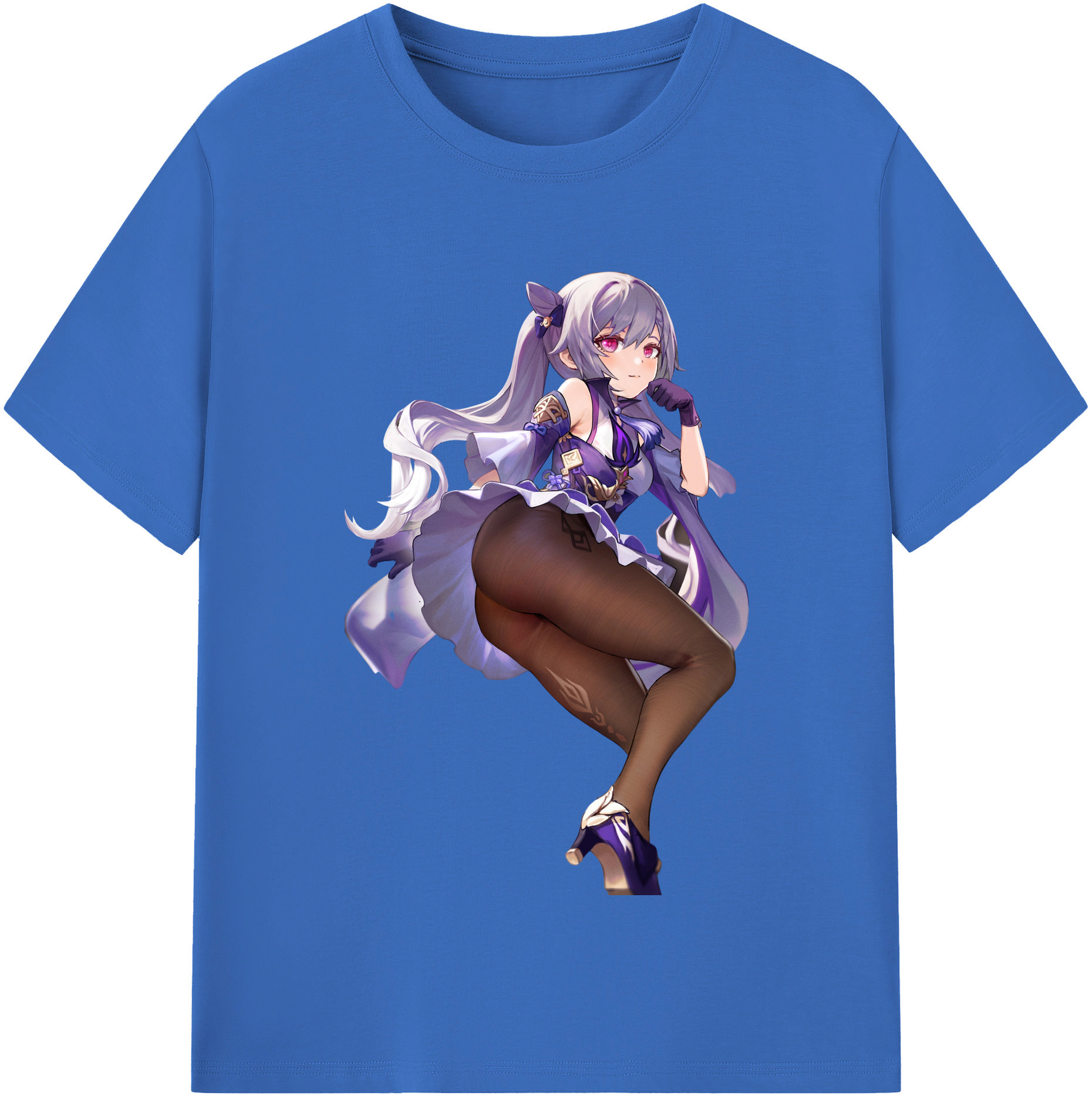 げんし神 刻晴 こくせい genshin Kokusei 綿100％半袖Tシャツ（フロントプリント）