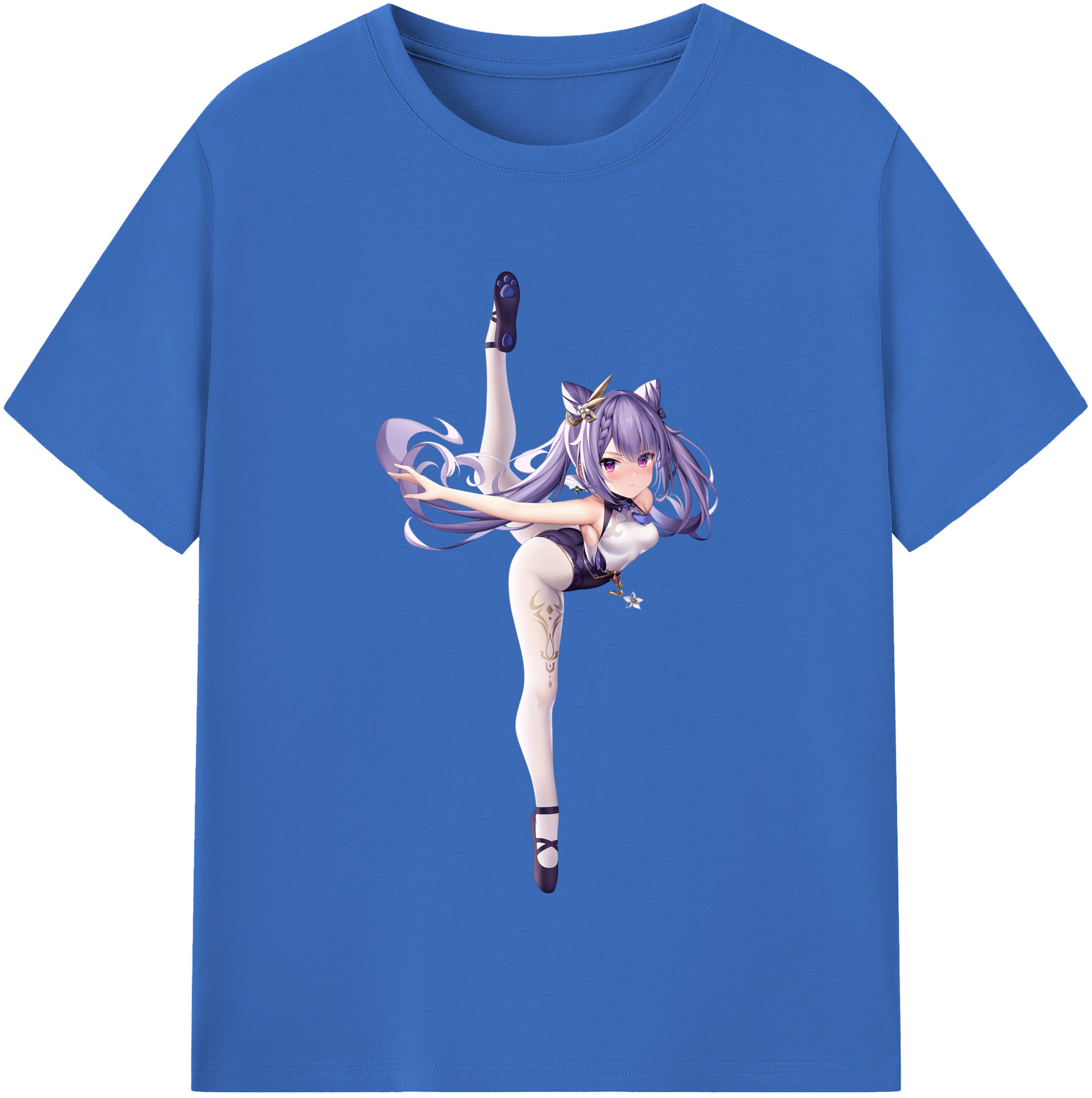 げんし神 刻晴 こくせい genshin Kokusei 綿100％半袖Tシャツ（フロントプリント）