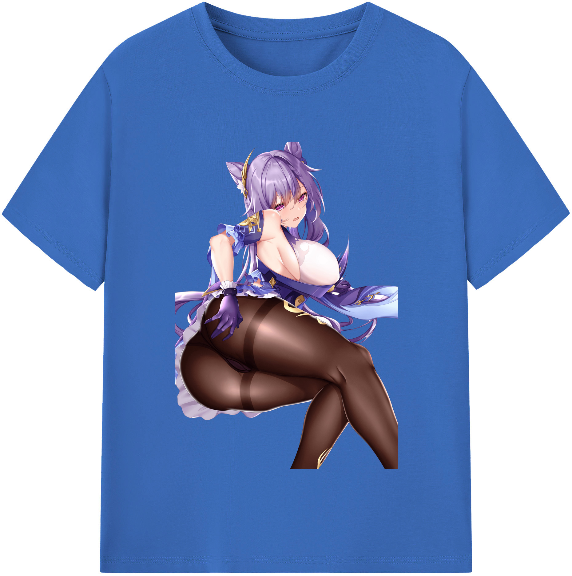げんし神 刻晴 こくせい genshin Kokusei 綿100％半袖Tシャツ（フロントプリント）